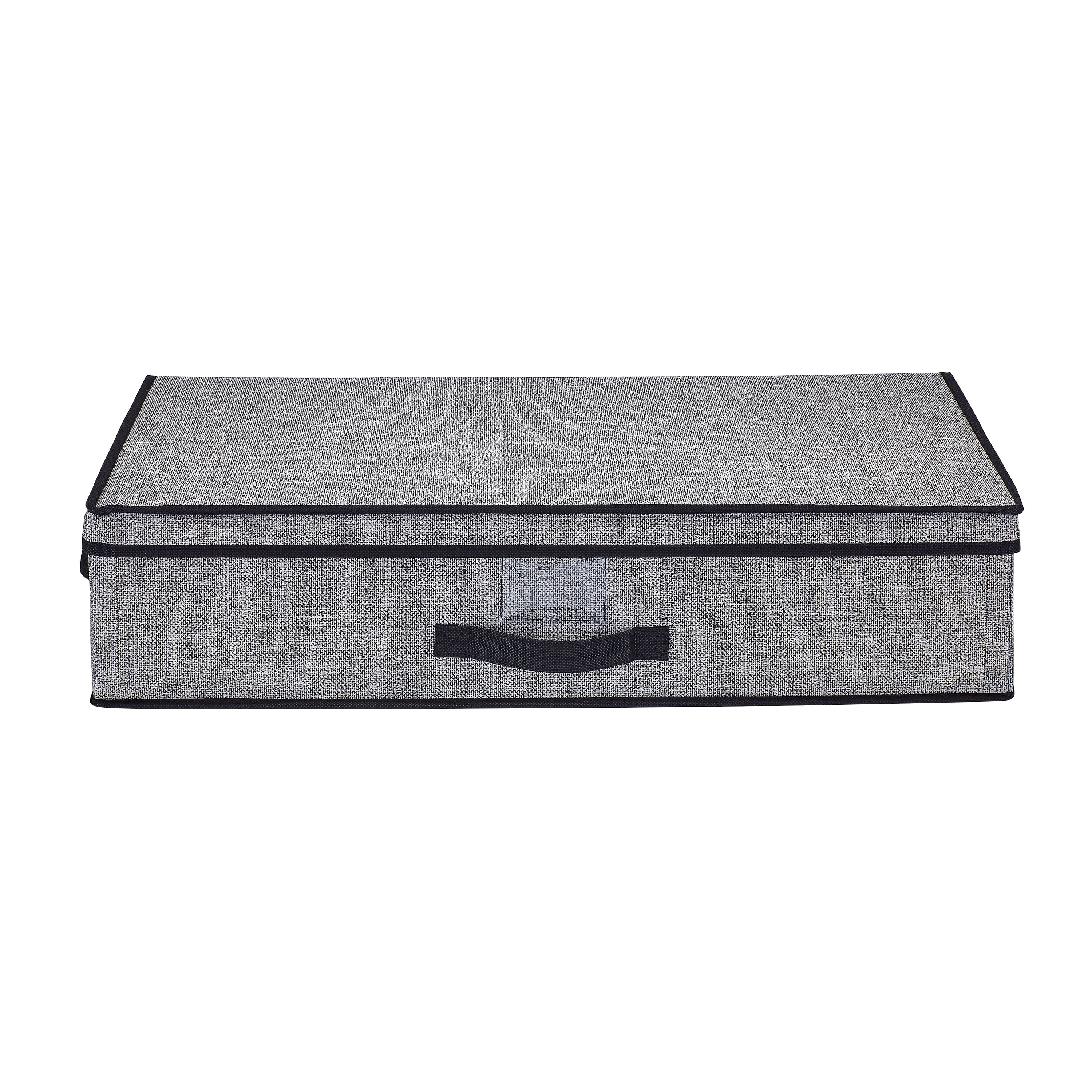 Simplify 28" Under the Bed Black Storage Box