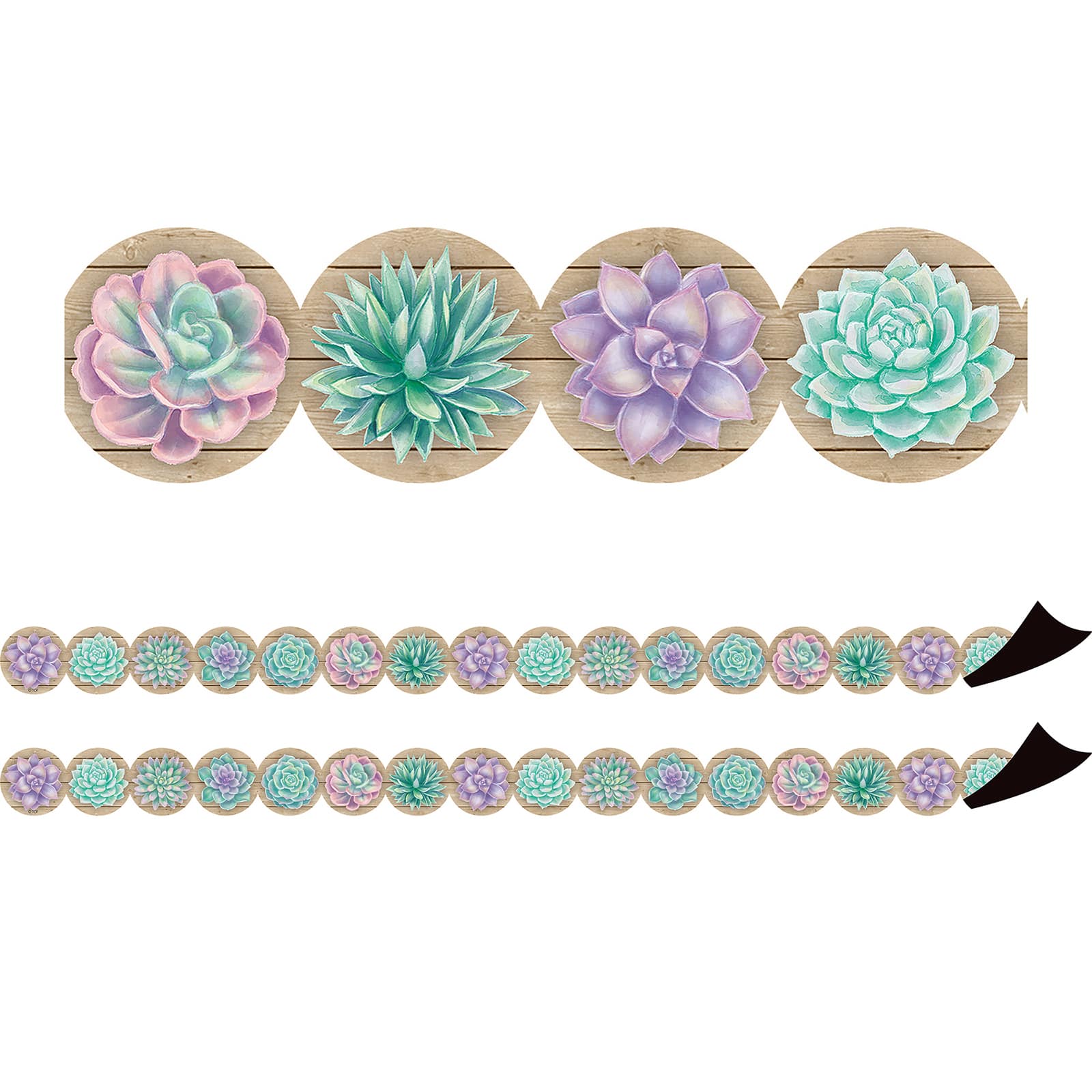 Teacher Created Resources Rustic Bloom Magnetic Border, 48ft.