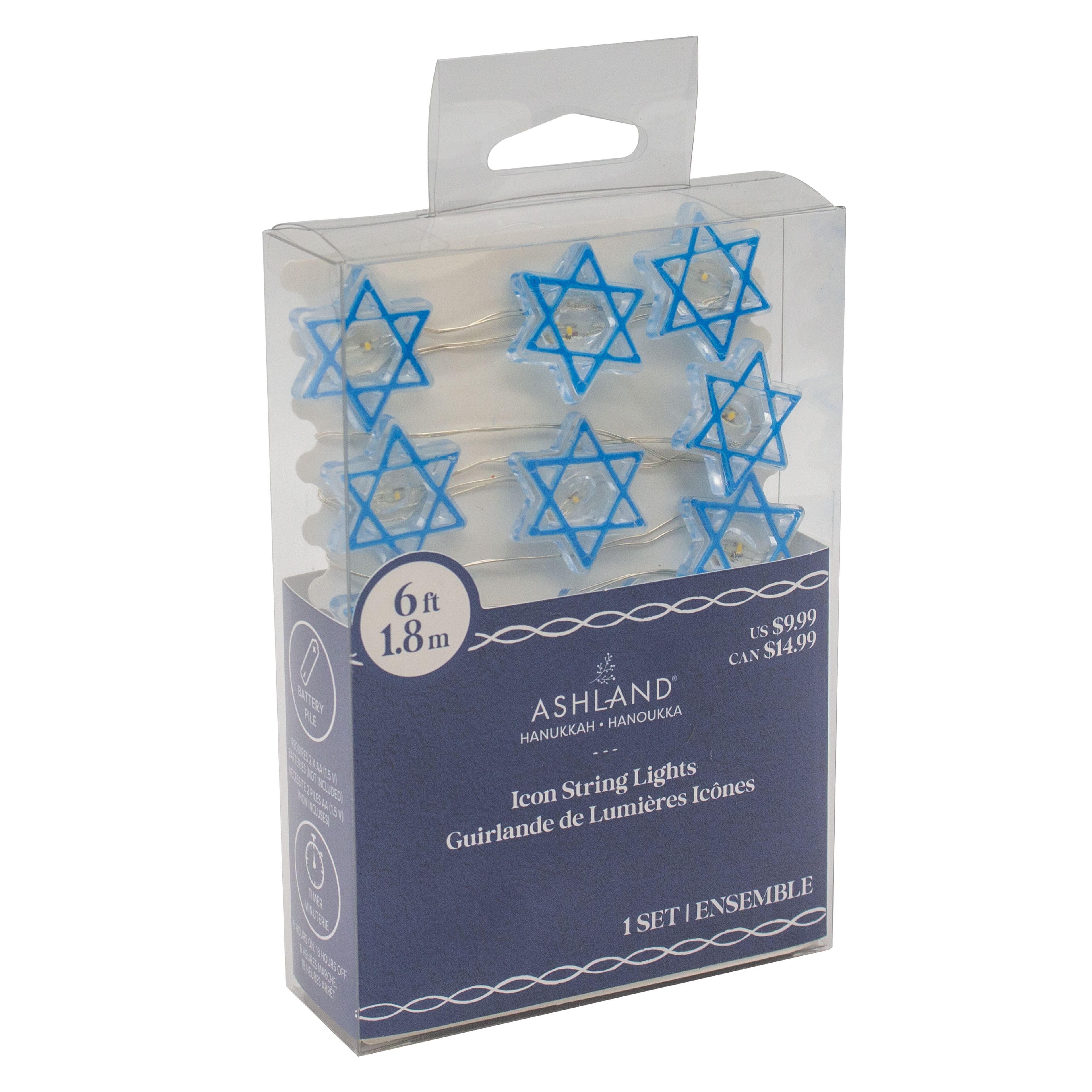 6ft. Star of David Hanukkah String Lights by Ashland&#xAE;