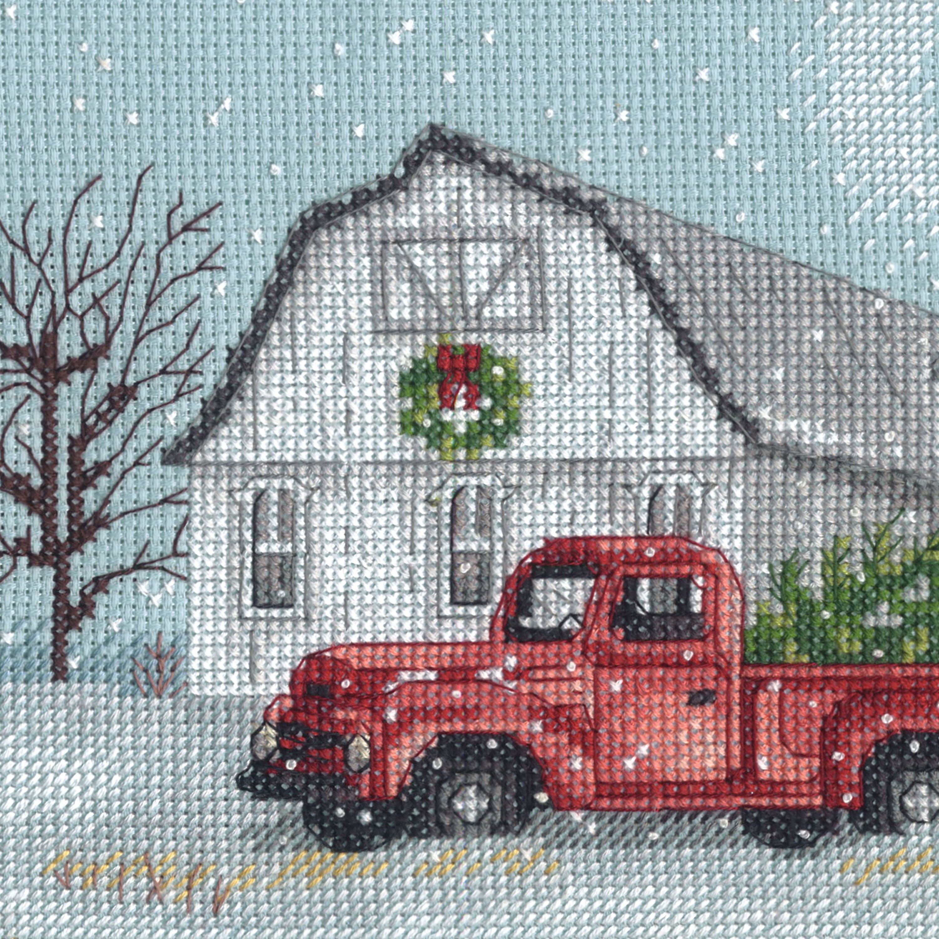 Dimensions&#xAE; Winter Farm Counted Cross Stitch Kit