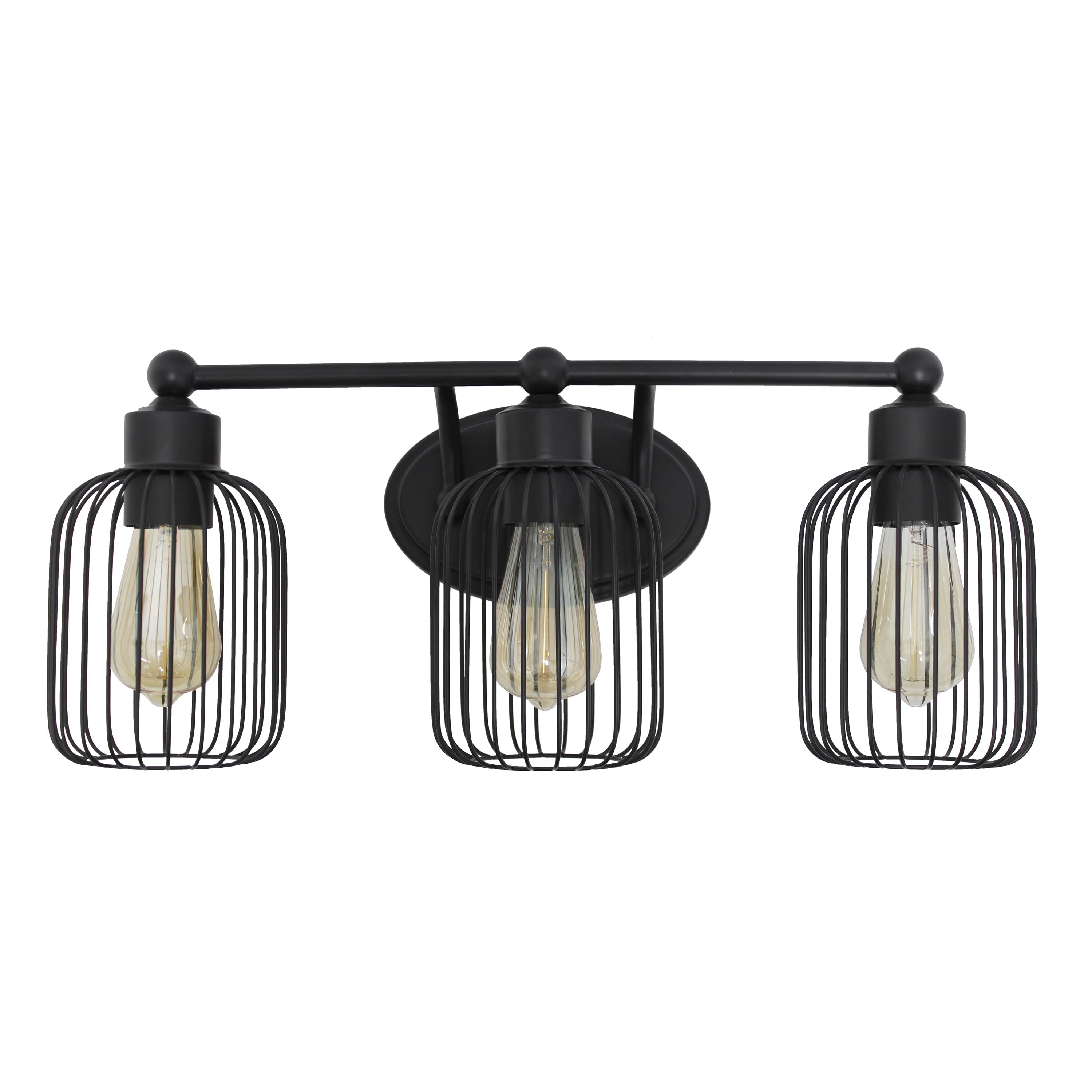 Lalia Home Ironhouse 3 Light Industrial Cage Vanity