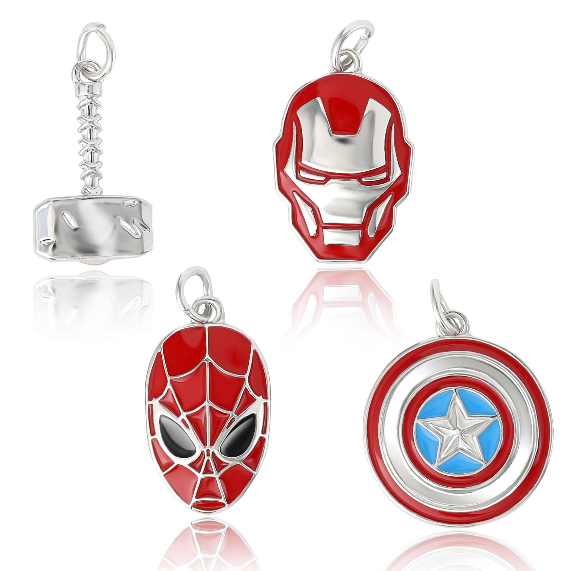 Marvel® Avengers 4-Piece Enamel Charm Set