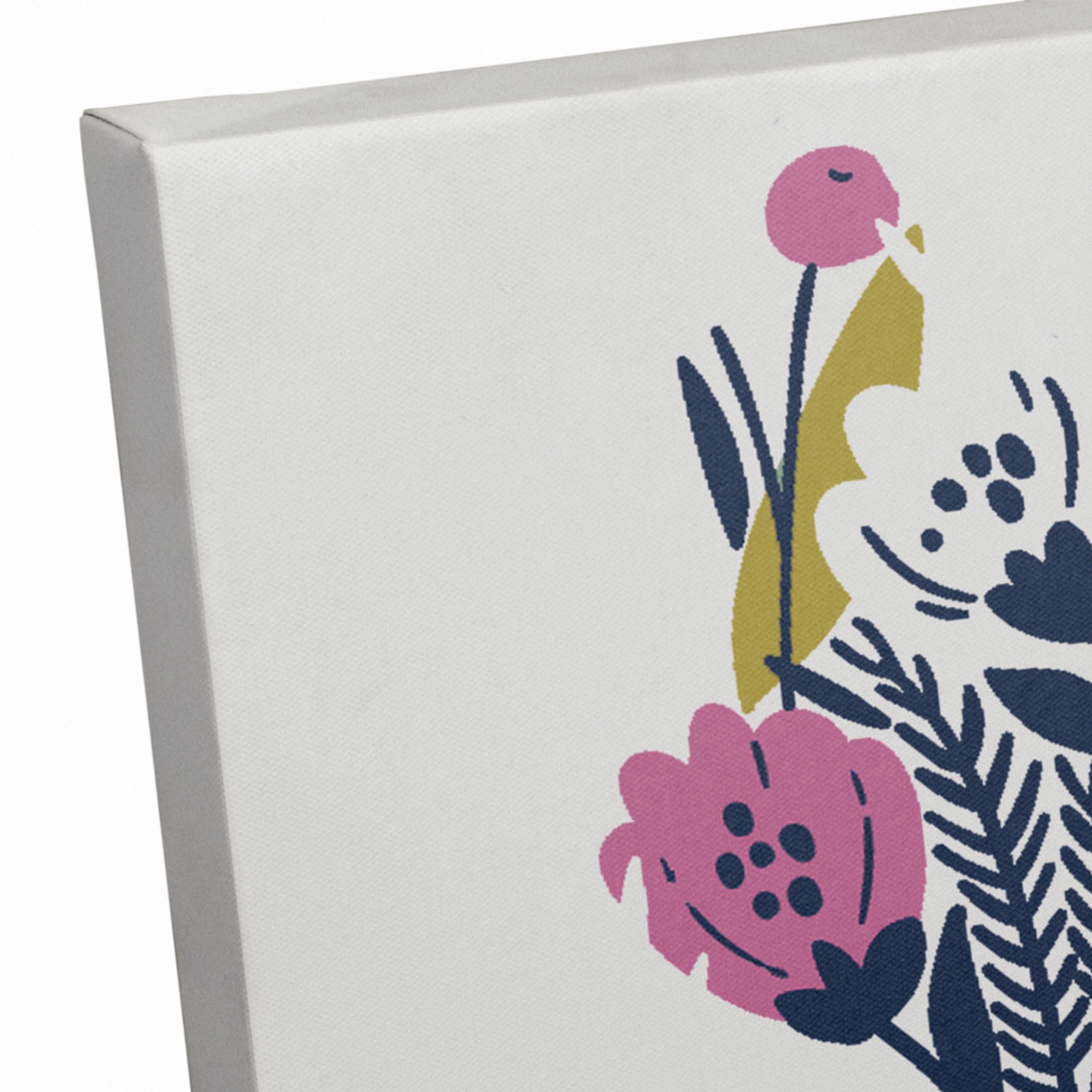 Funky Multi-Color Floral I 11" x 14" Canvas Wall Art