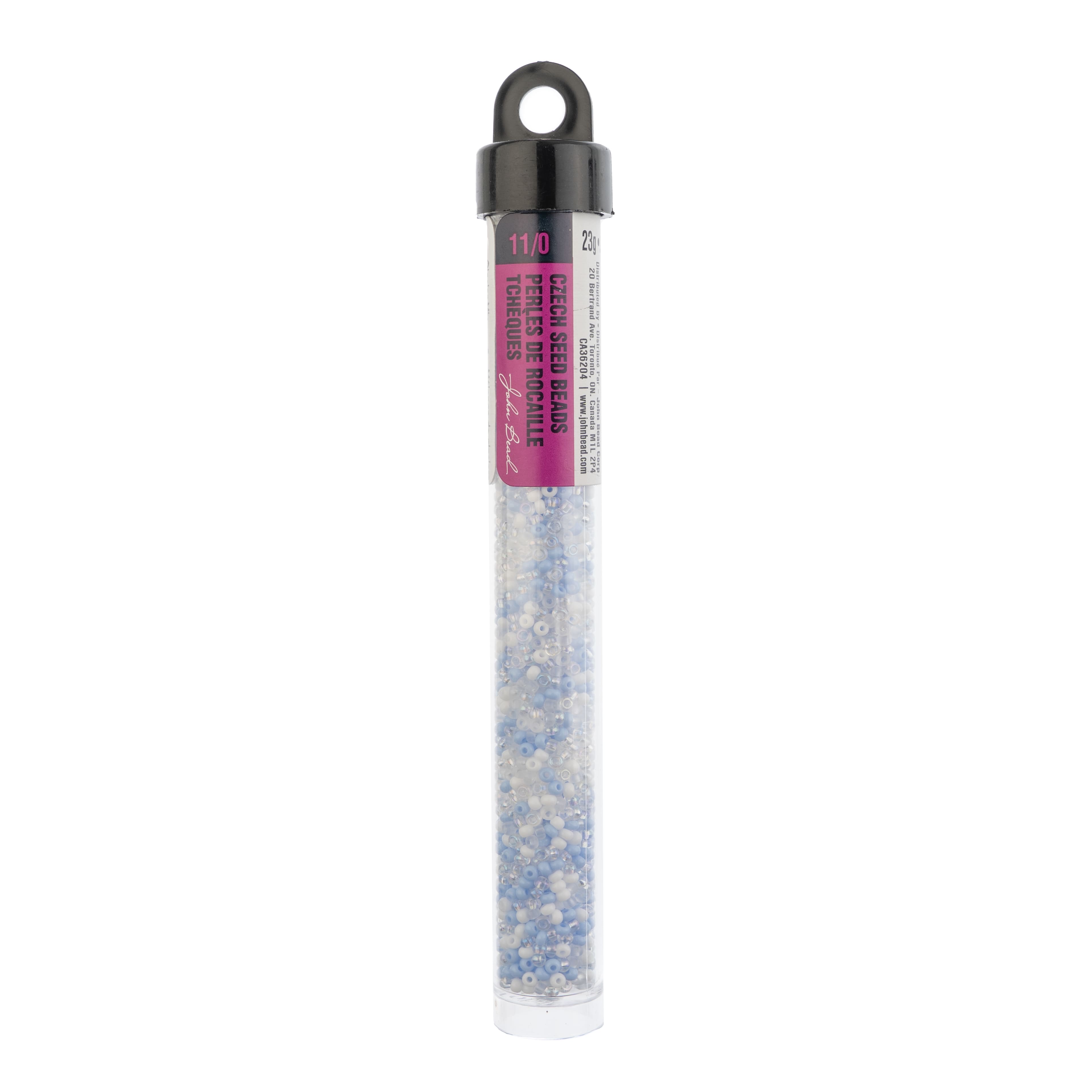 John Bead 11/0 Czech Glass Seed Beads, 23g