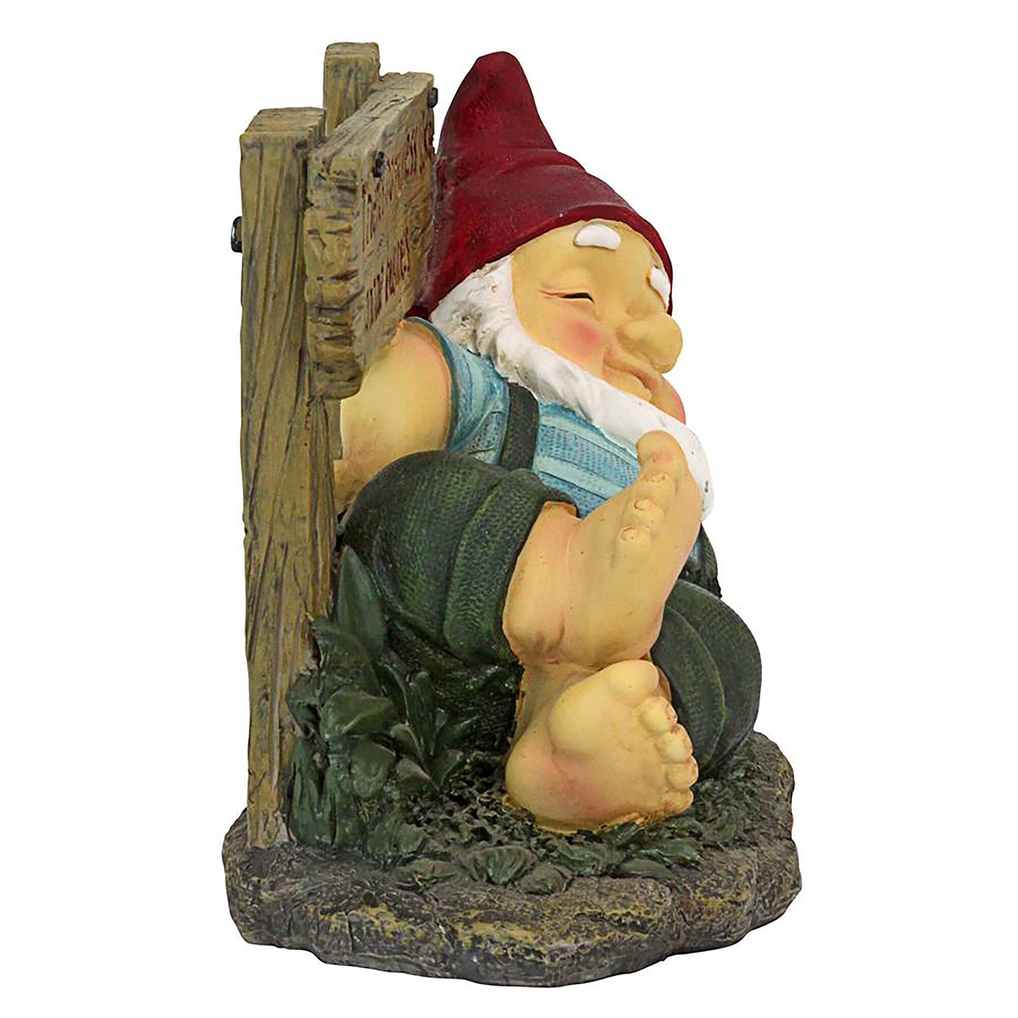 Design Toscano 8&#x22; Irving Gnomlin Resting on His Laurels Garden Gnome Statue