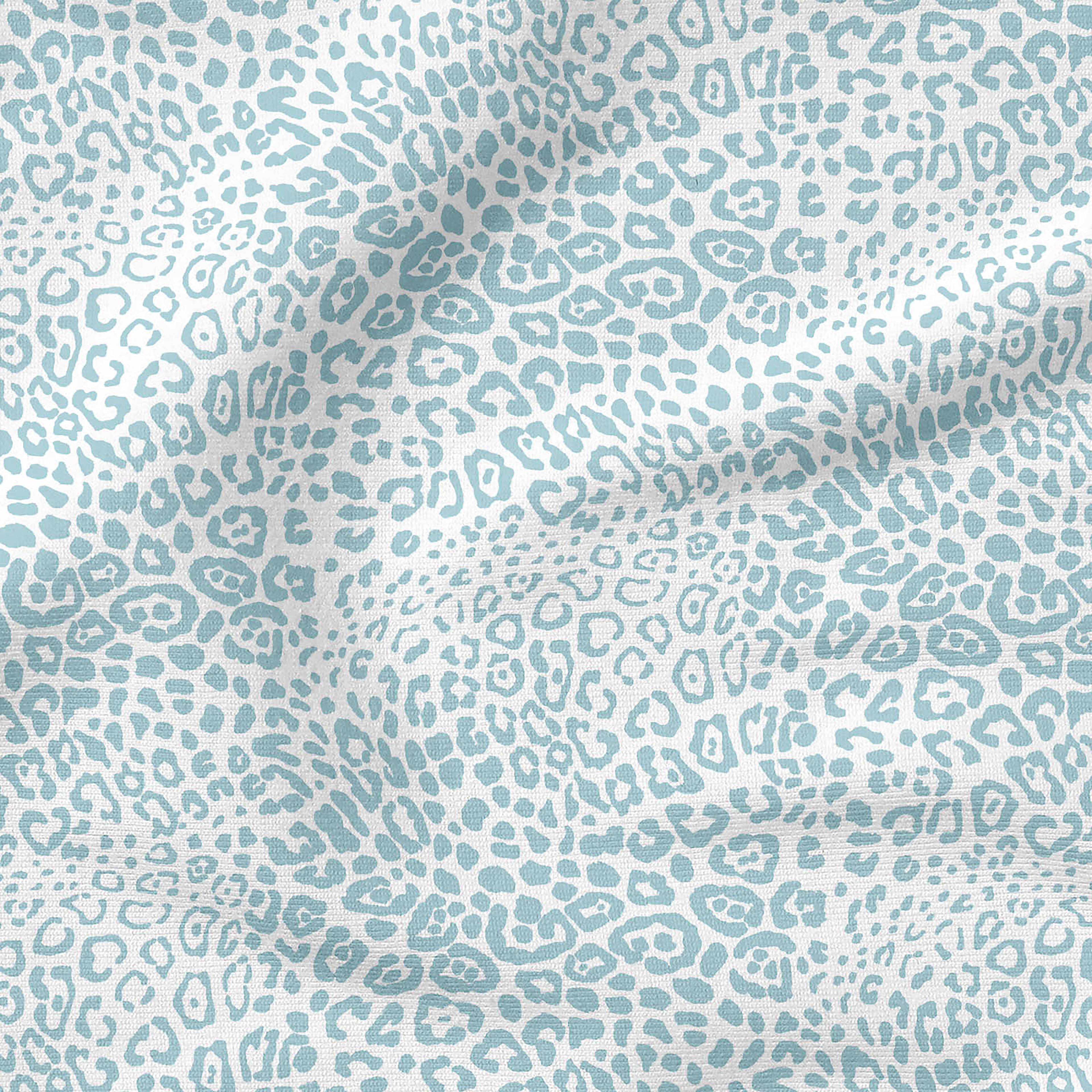Madcap Cottage Prints Charming Blue Cheetah Print Cotton Fabric