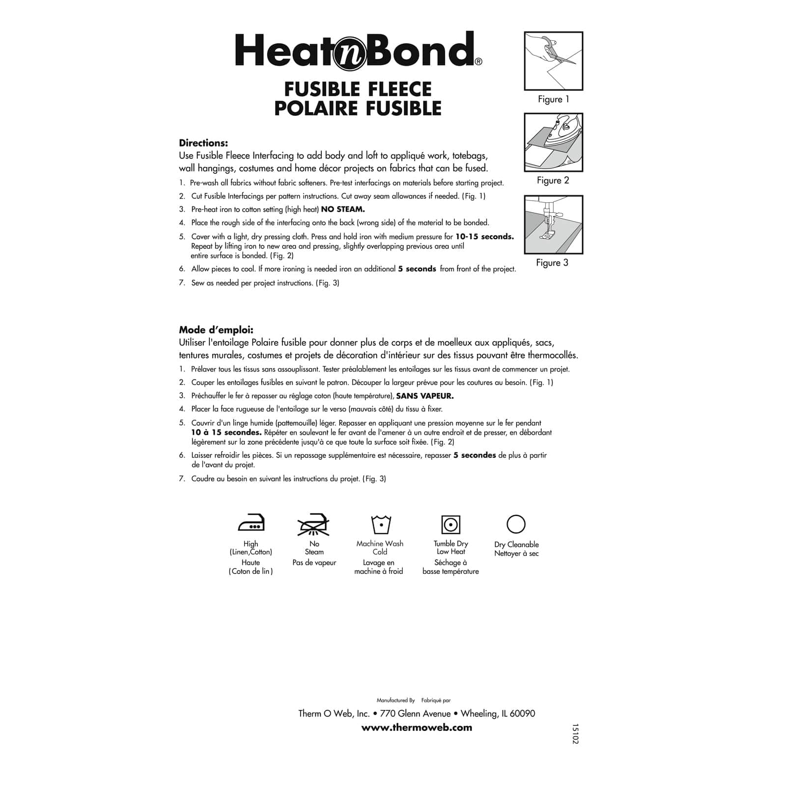 Heat N Bond - Fusible Batting - Fusible Fleece - Extra High Loft