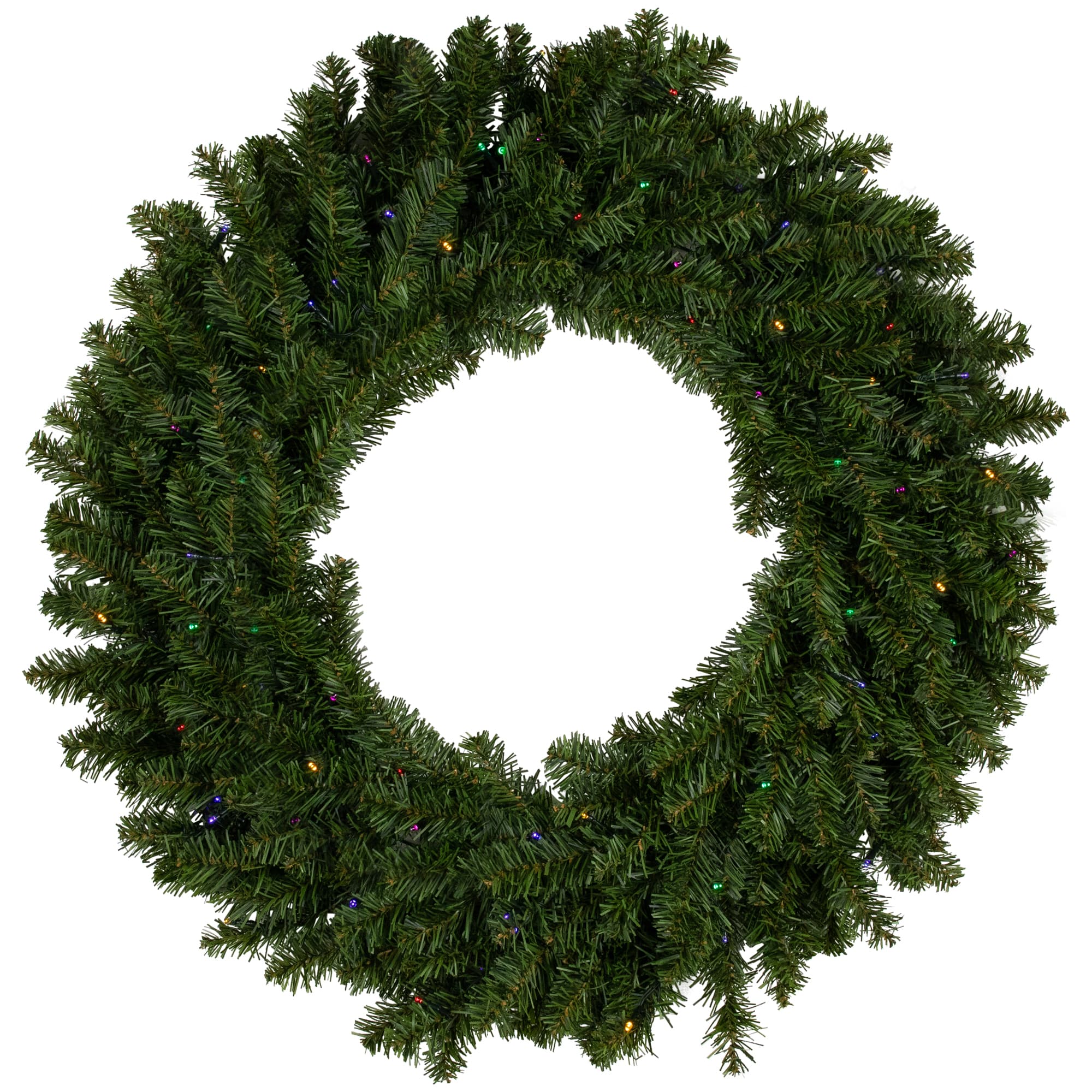 30&#x22; LED Canadian Pine Artificial Christmas Wreath