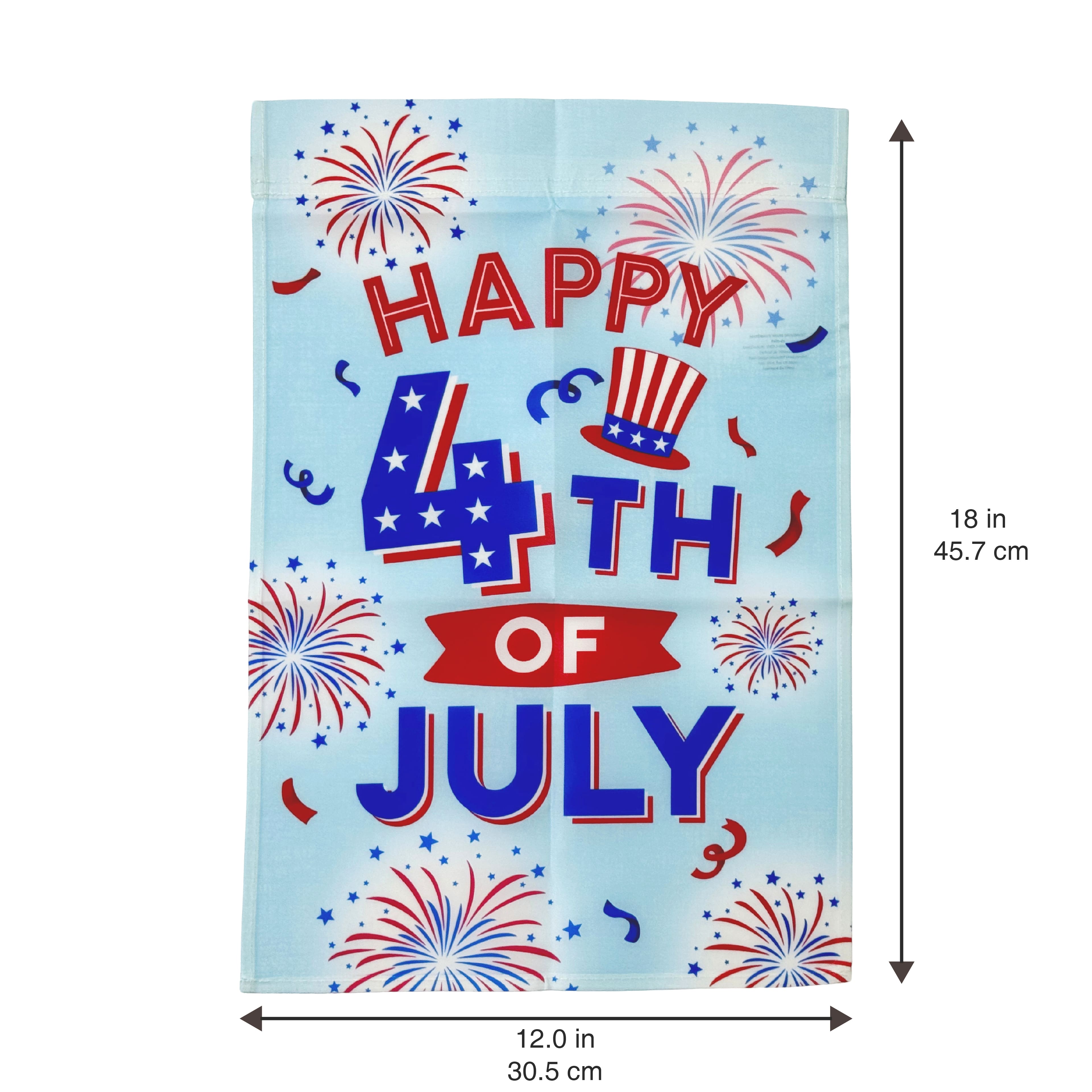 18&#x22; Happy 4th of July Garden Flag by Celebrate It&#x2122;