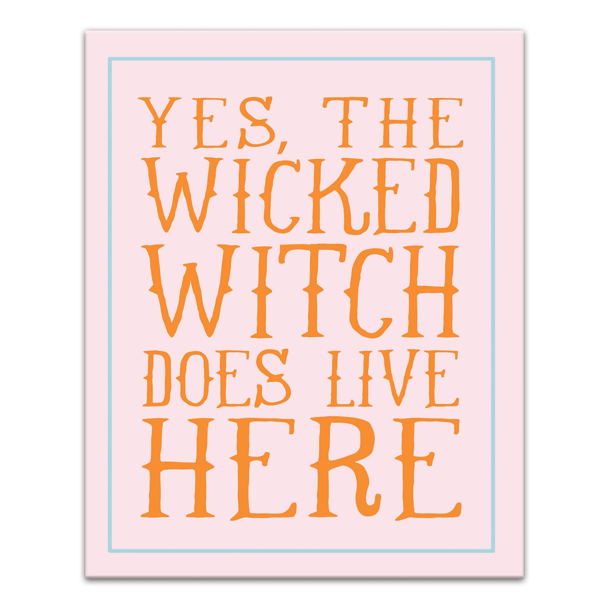 Wicked Witch Canvas Wall Art