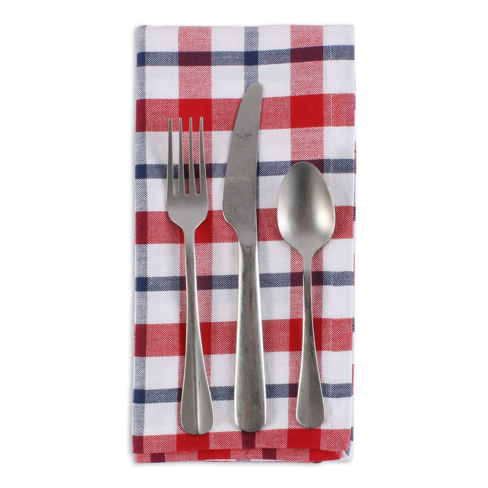 DII® American Plaid Cloth Dinner Napkins, 6ct.