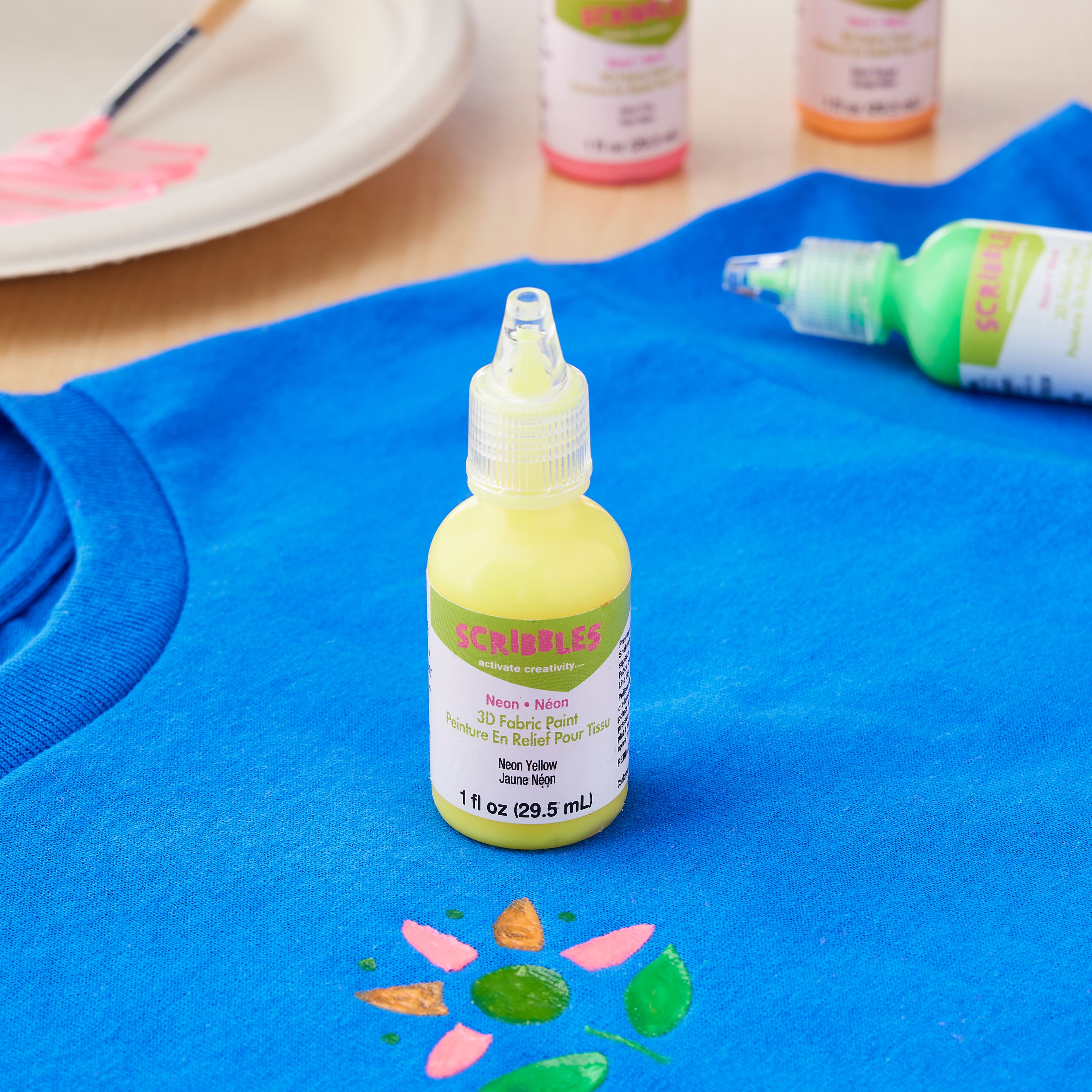 Scribbles® Neon 3D Fabric Paint