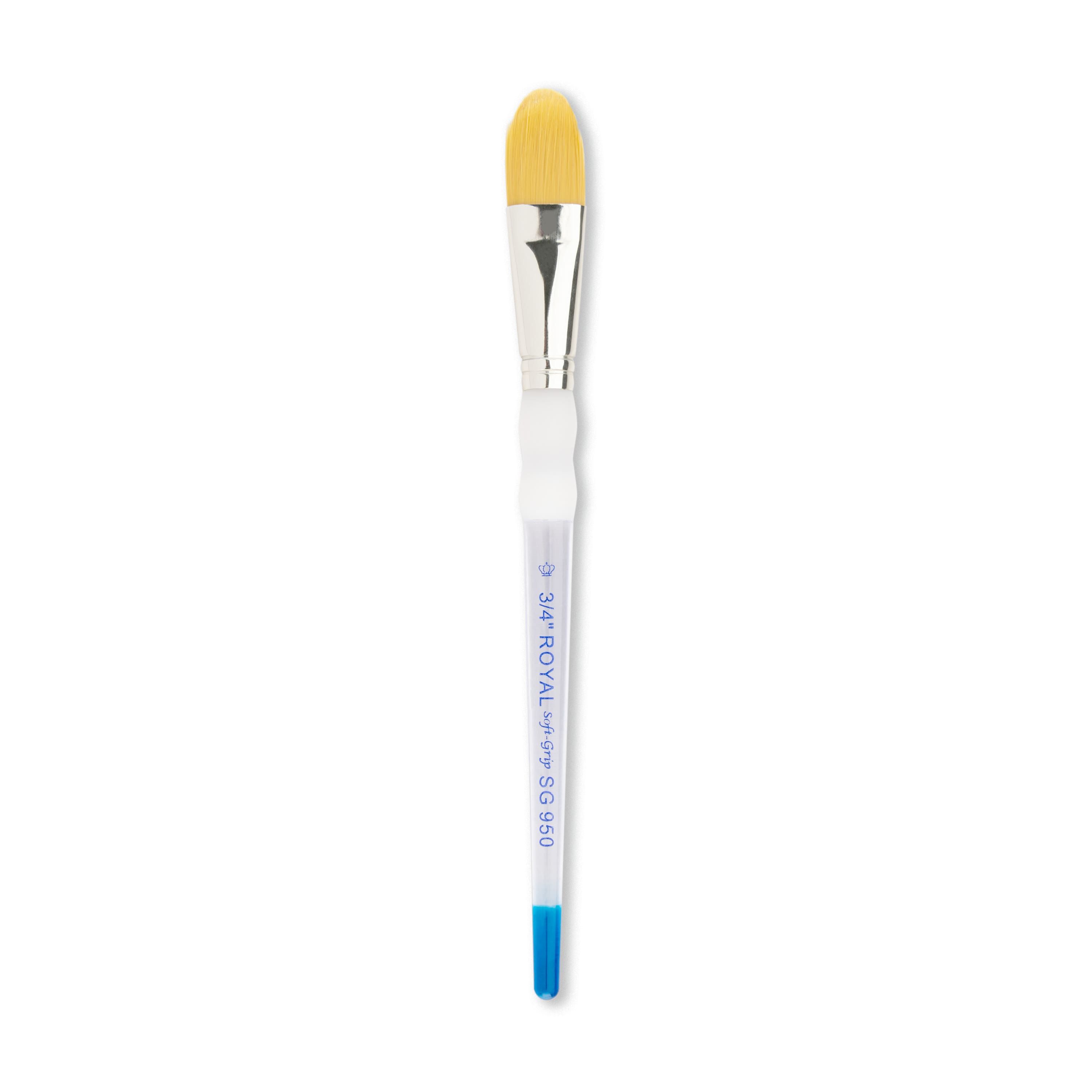 Soft-Grip Golden Taklon Oval Wash Brush, 3/4&#x22;
