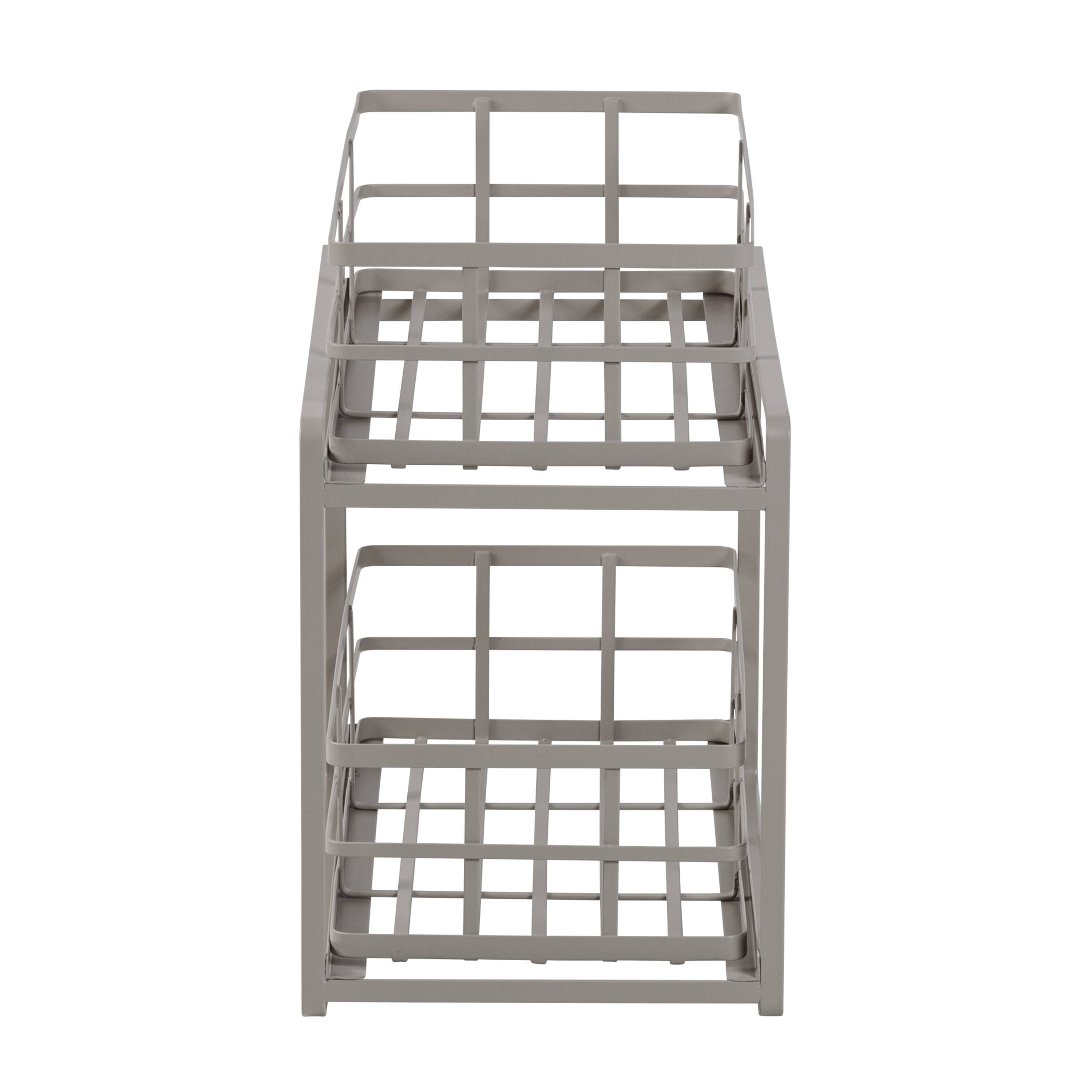 Honey Can Do Gray Under Sink Organizer with 2 Drawers