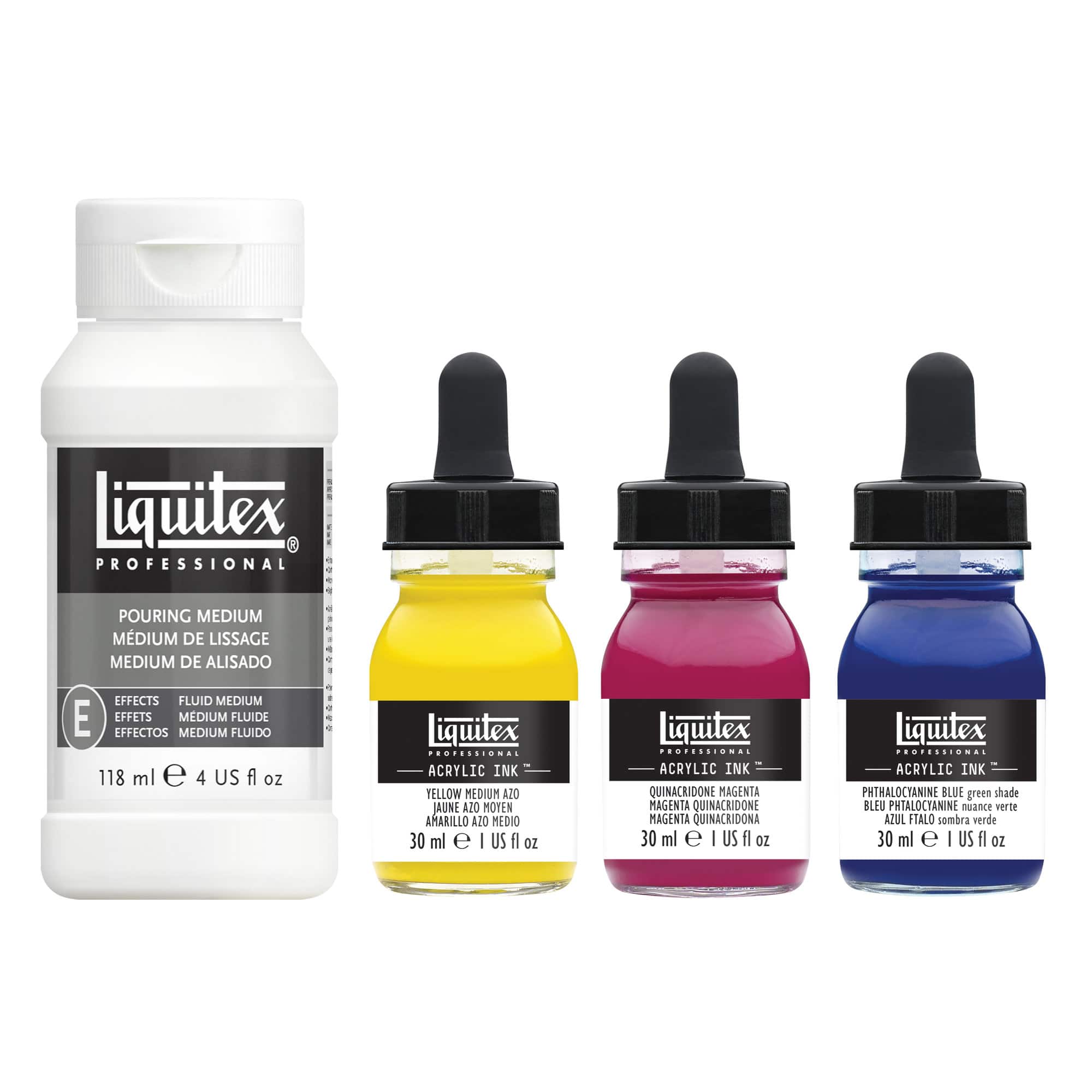 Liquitex&#xAE; Professional Primary Colors Pouring Technique Set