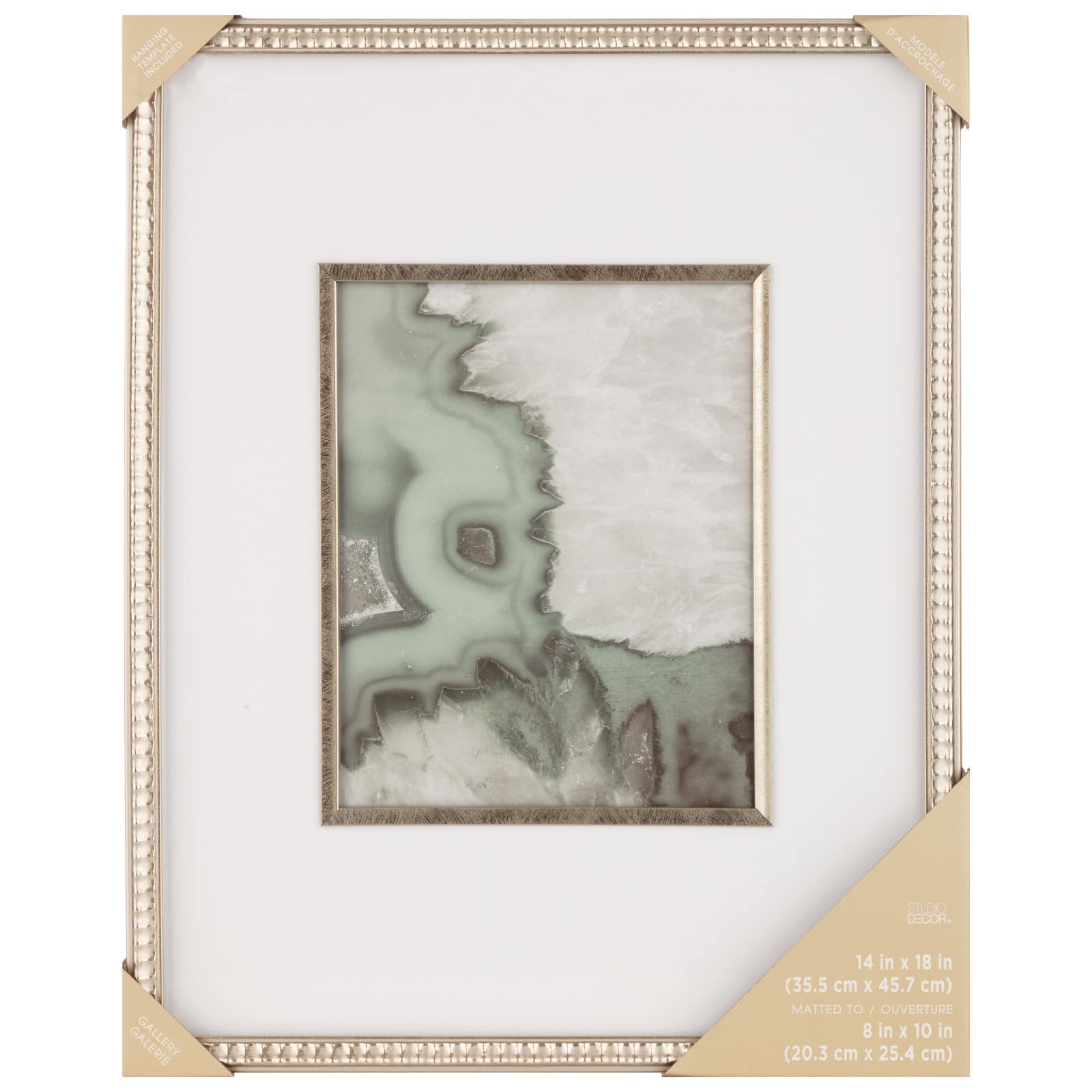 Metallic Gold Scalloped Frame with Mat, Gallery by Studio D&#xE9;cor&#xAE;