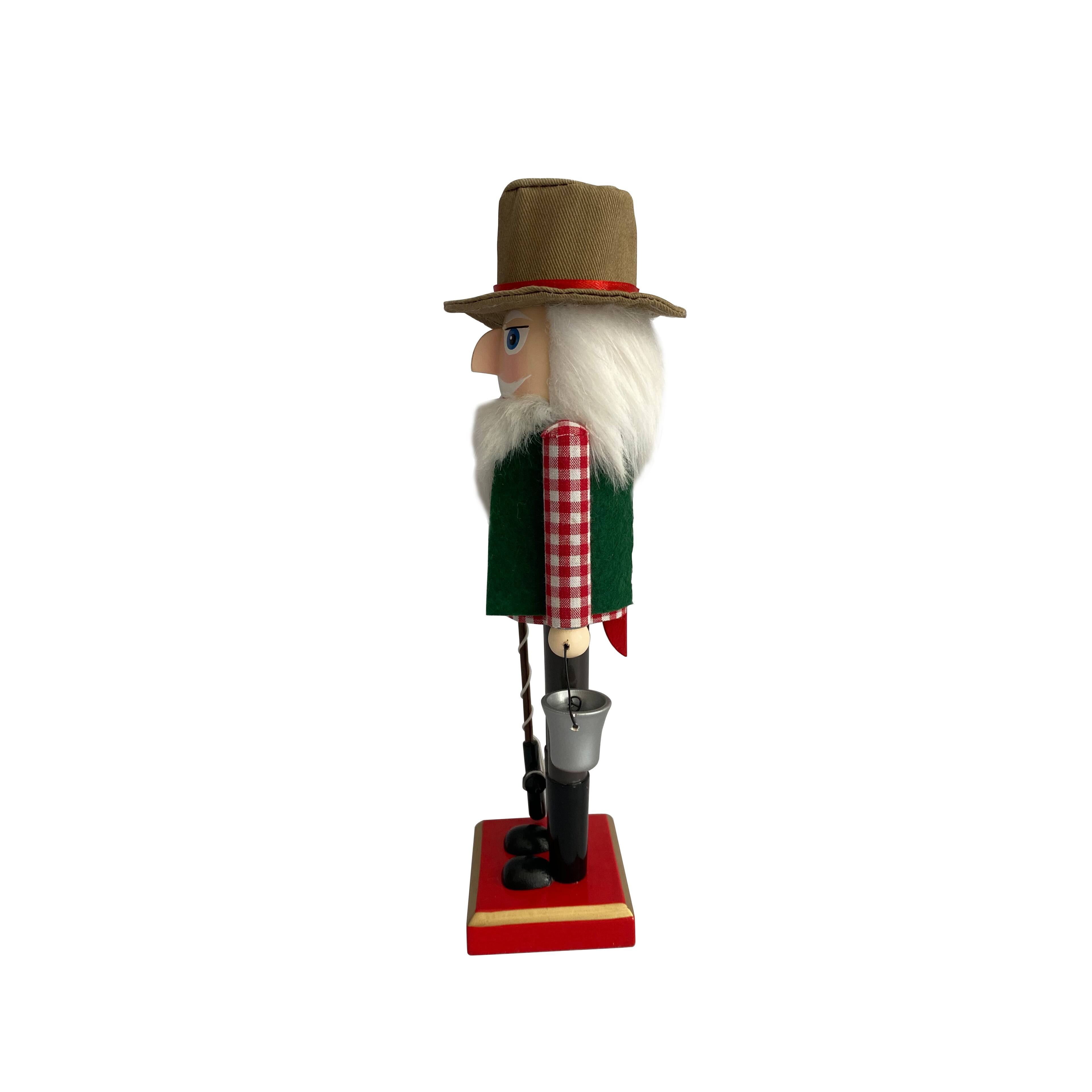 10" Fisherman Wooden Collectible Nutcracker by Ashland® Christmas