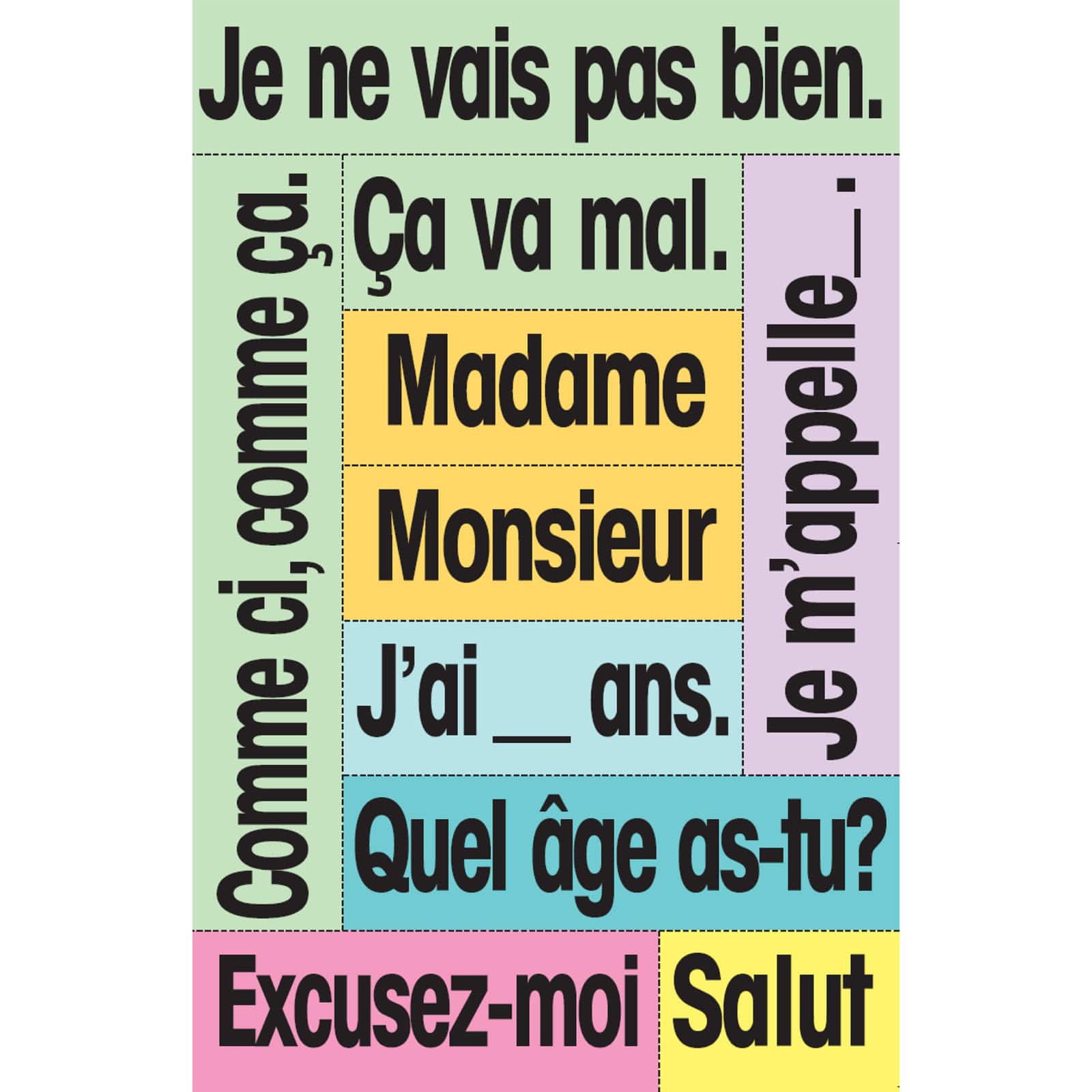 Poster Pals® French High-Frequency Vocabulary Card Set