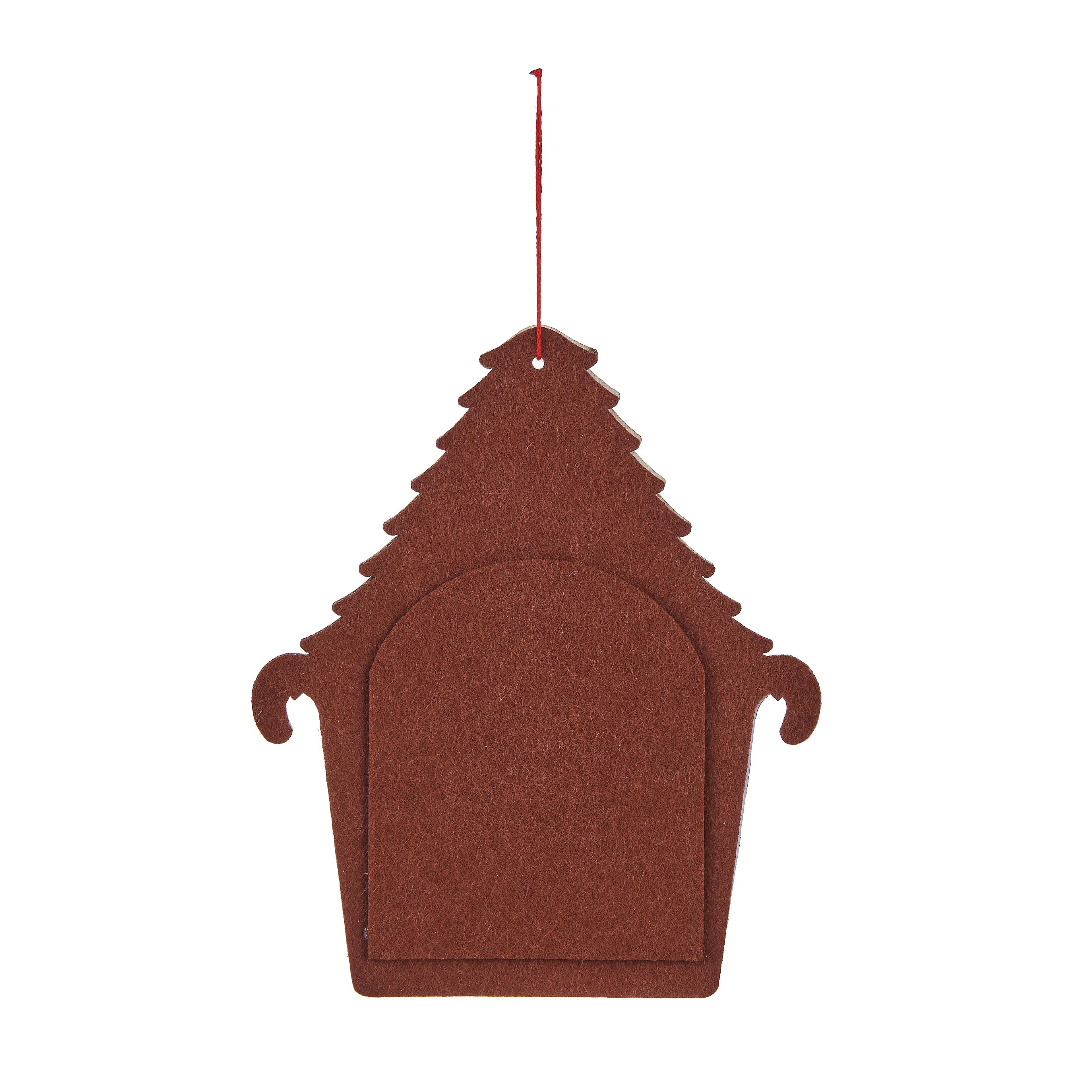 Gingerbread House Christmas Felt Frame Ornament by Studio D&#xE9;cor&#xAE;