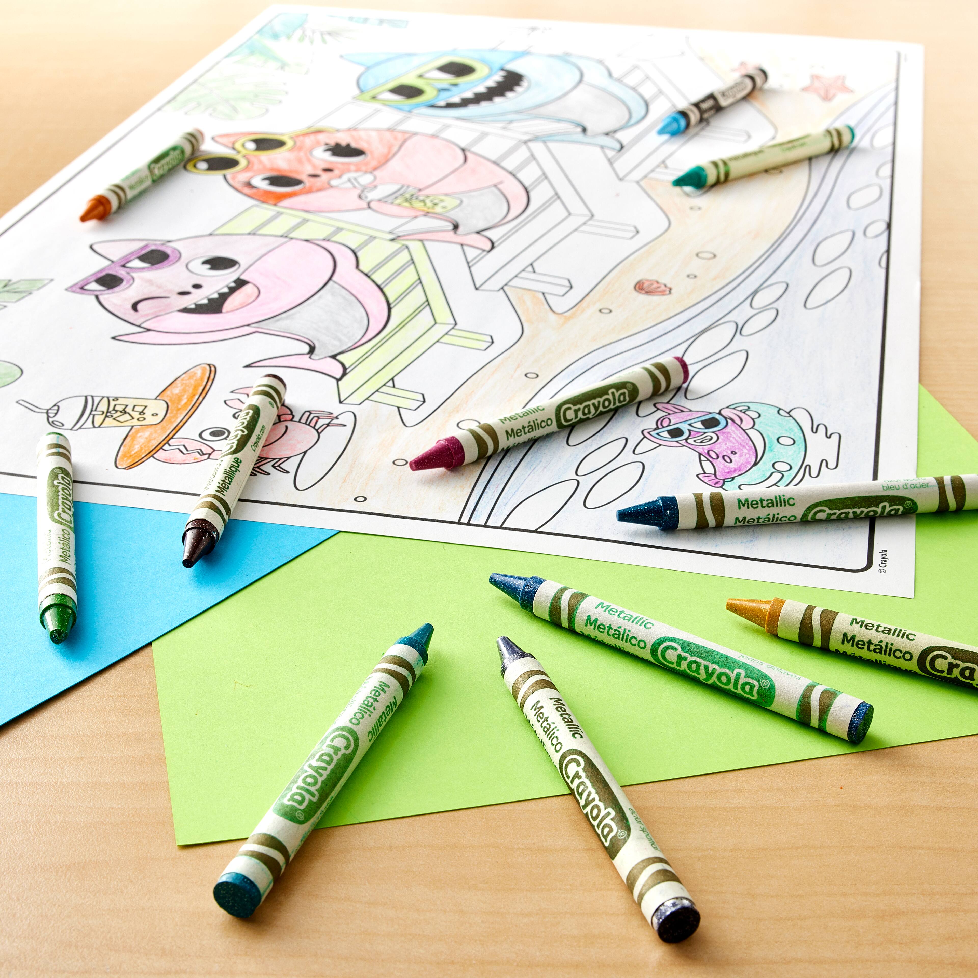 12 Packs: 24 ct. (288) Crayola® Metallic Crayons