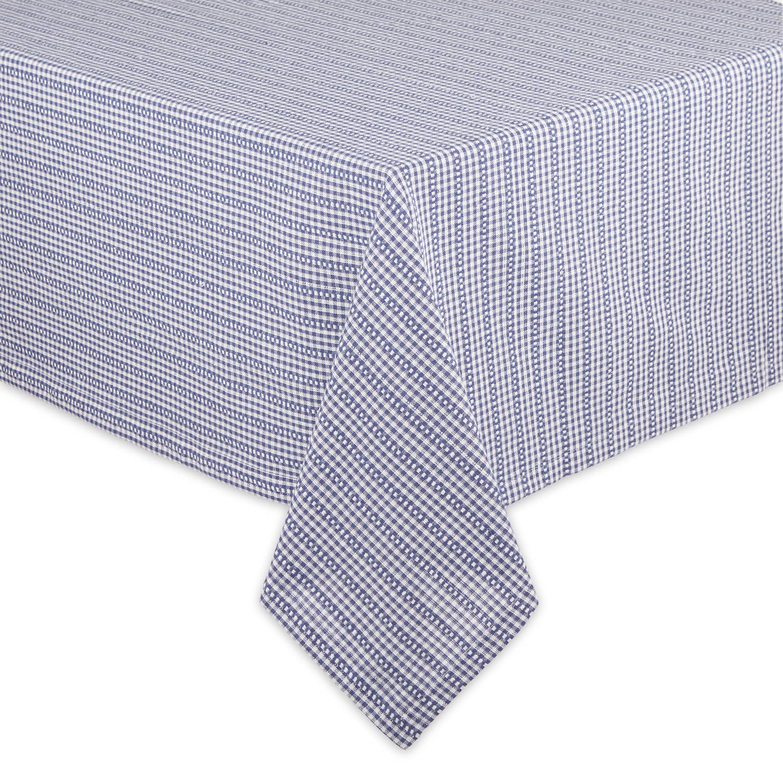 DII® French Blue Farmhouse Gingham Tablecloth