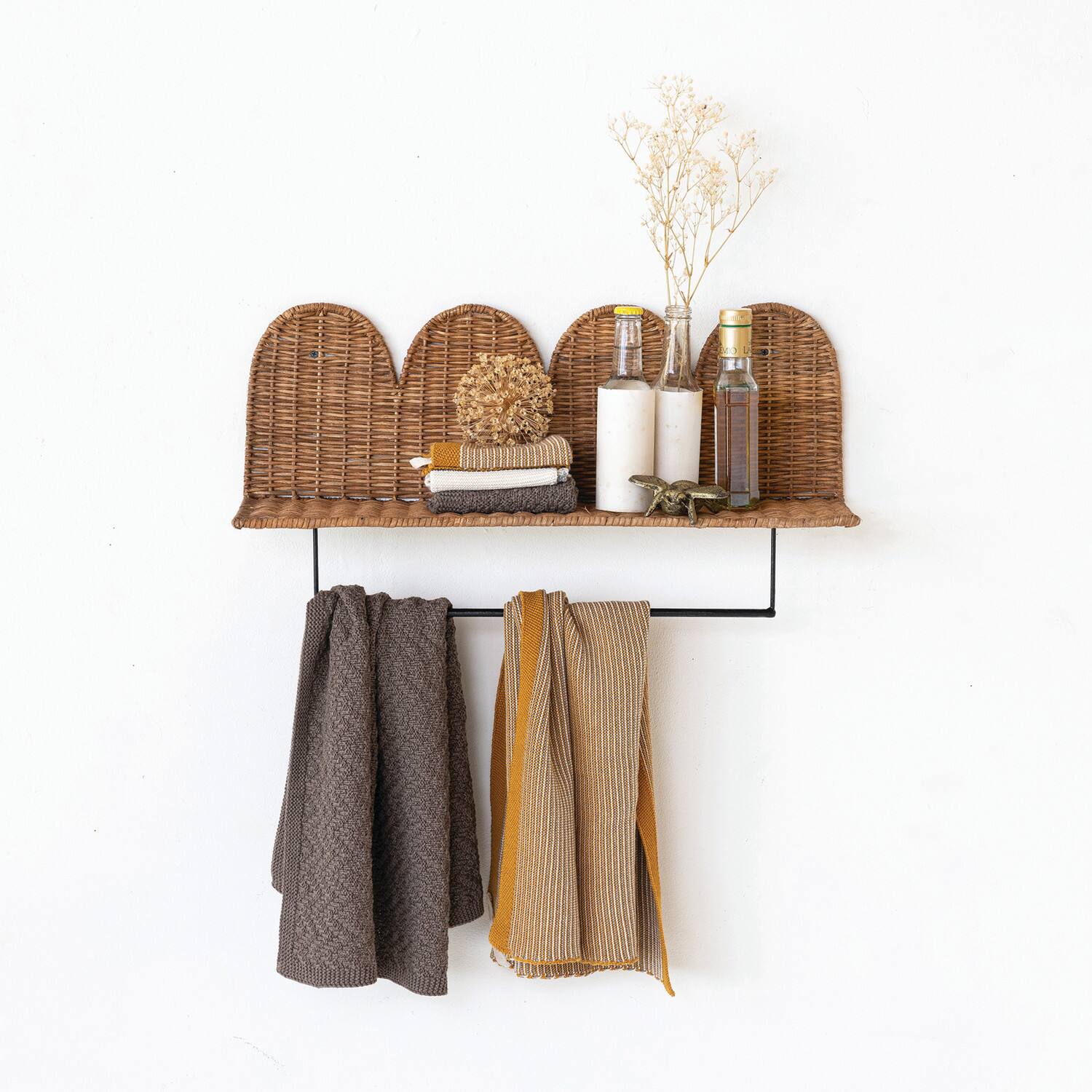 Hello Honey® Multicolor Cotton Knit Dish Towel Set