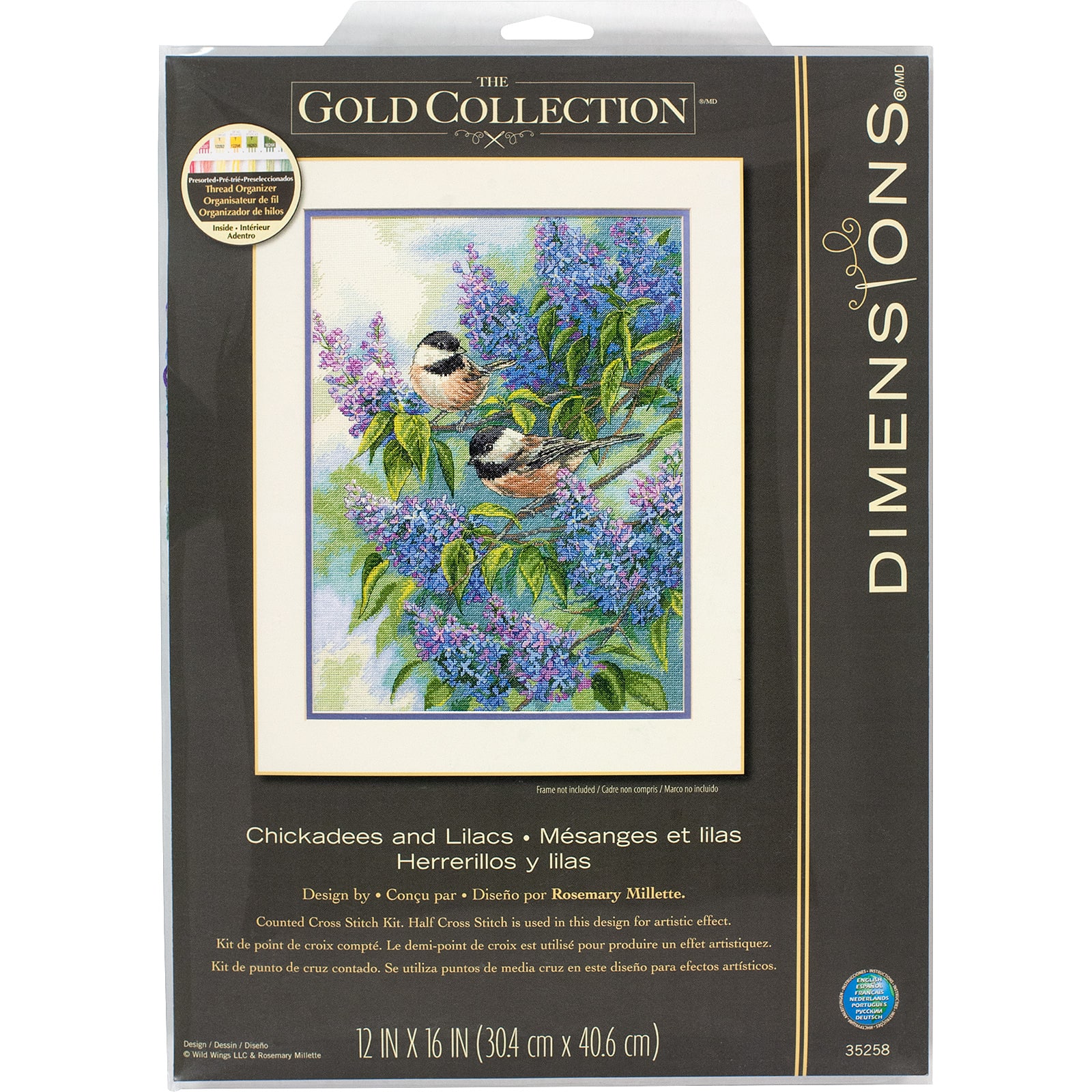 Dimensions® Chickadees & Lilacs Counted Cross Stitch Kit | Michaels