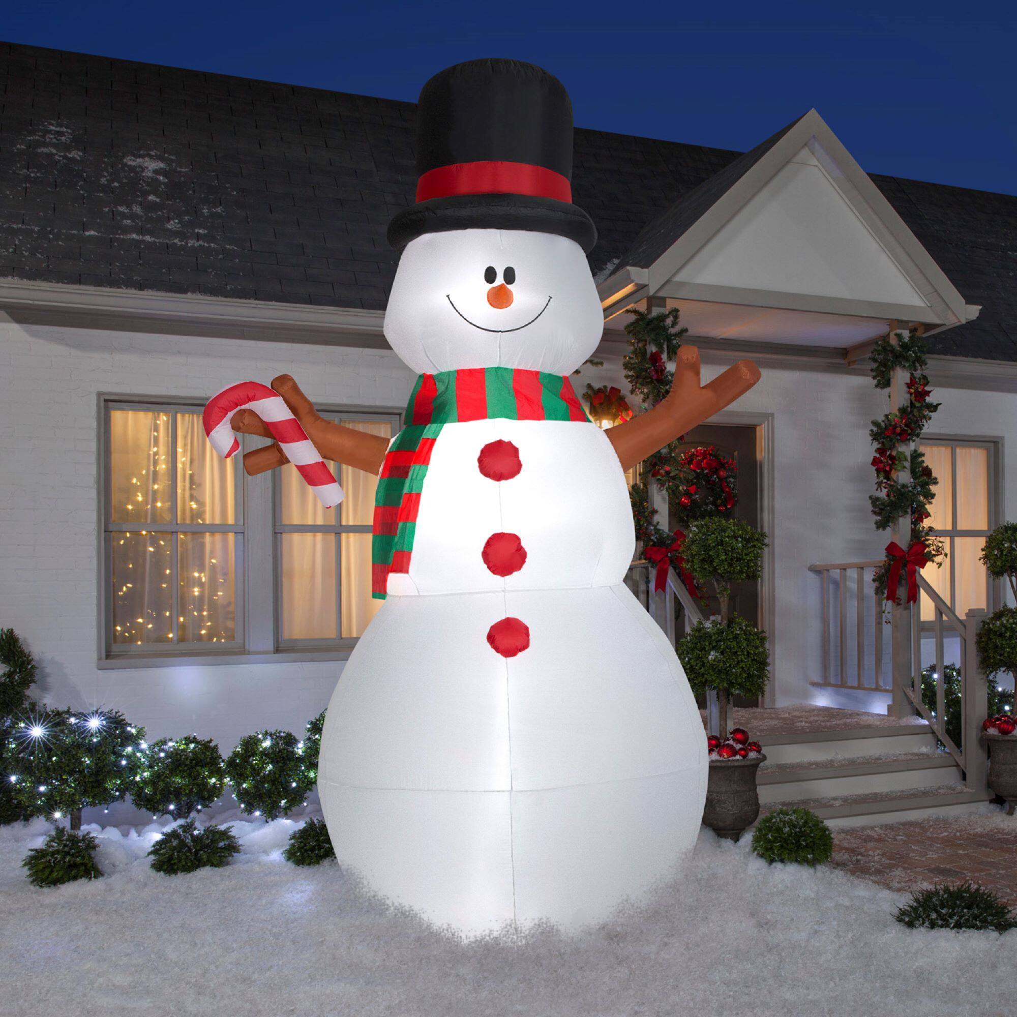 10ft. Airblown&#xAE; Inflatable Animated Swiveling Snowman