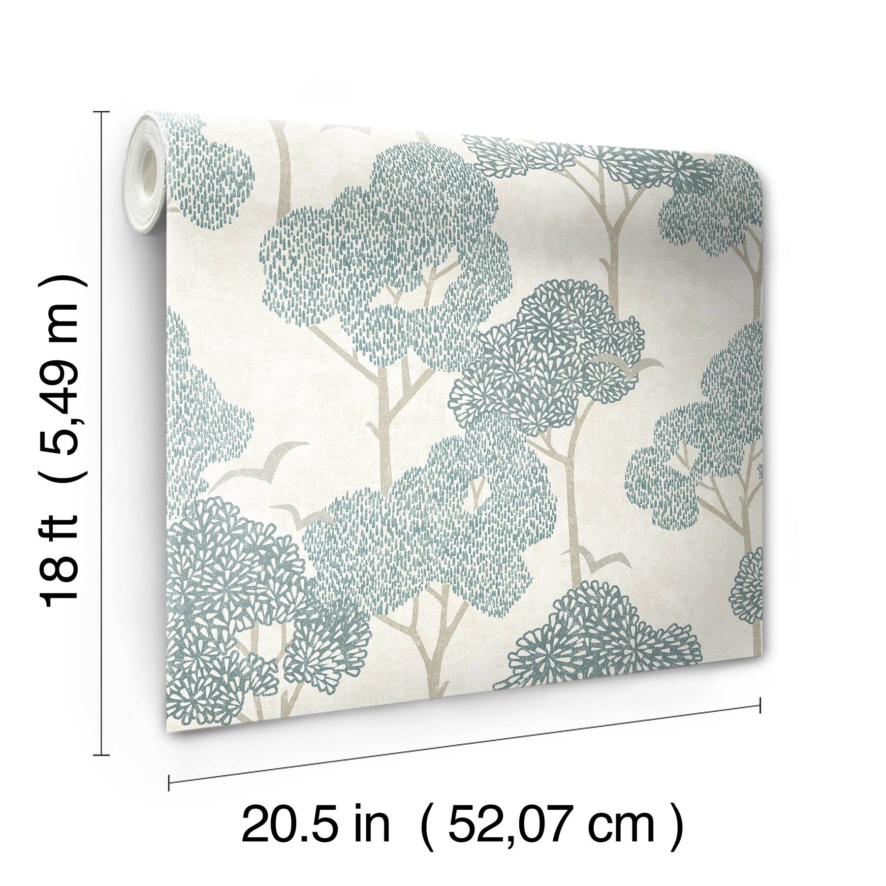 NuWallpaper Millie Blue Peel &#x26; Stick Wallpaper