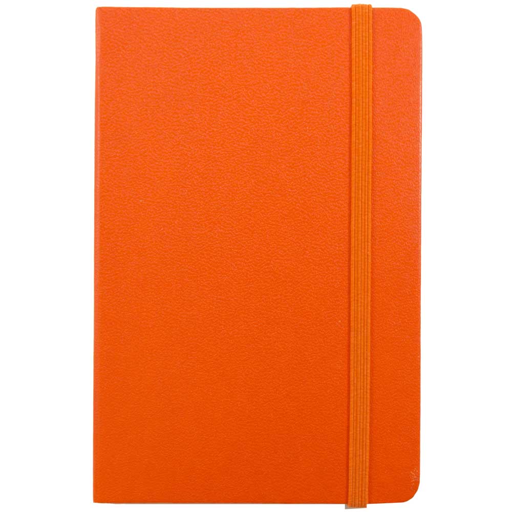 JAM Paper Travel Size Hardcover Notebook with Elastic Band