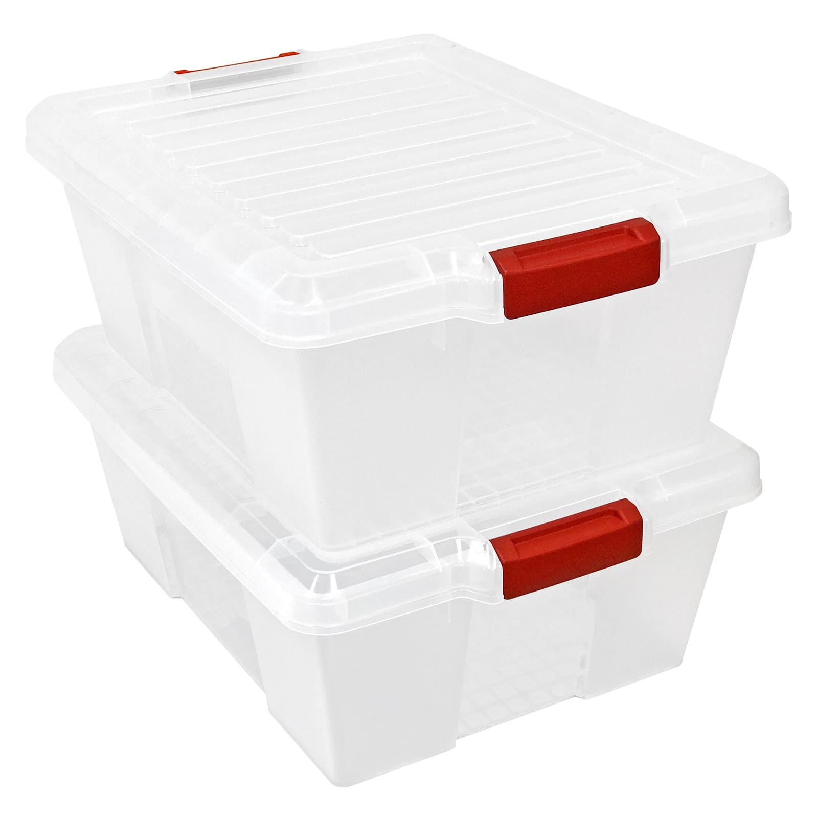 Quantum Storage Systems&#xAE; 21&#x22; x 15.875&#x22; x 7.75&#x22; Clear Latch Container