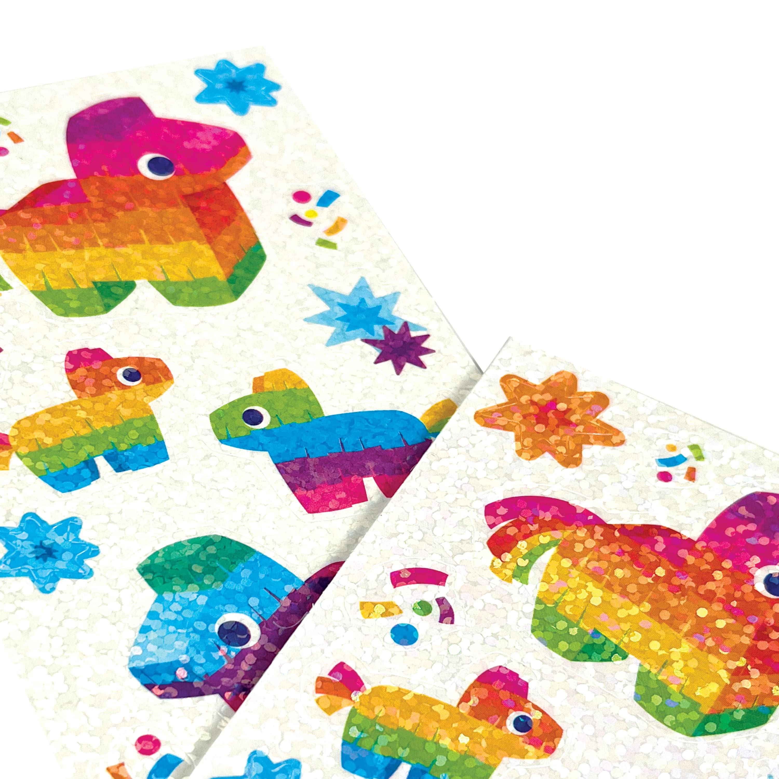 OOLY Stickiville Skinny Pinata Party Holographic Glitter Stickers