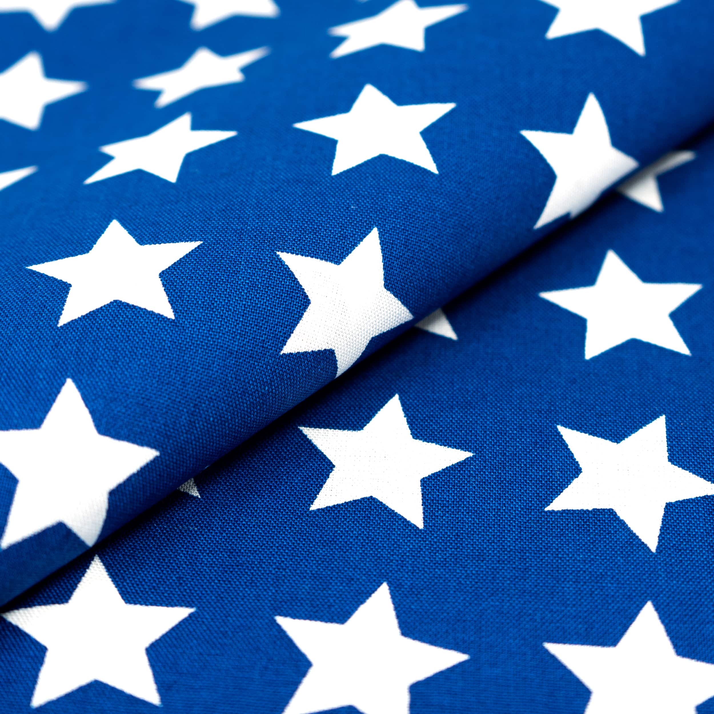 SINGER Patriotic Navy Stars Cotton Fabric