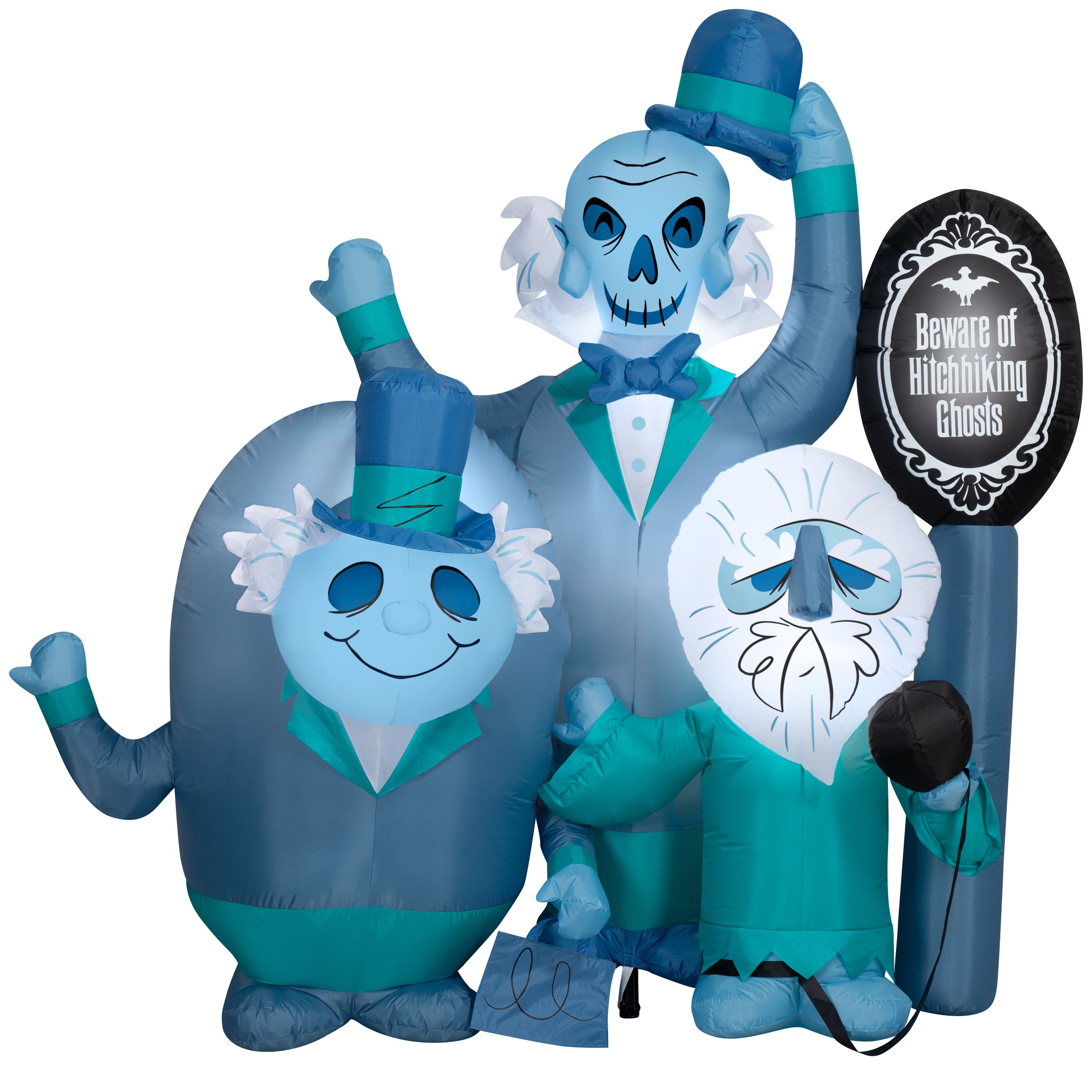 6ft. Airblown&#xAE; Inflatable Halloween Haunted Mansion Beware of Ghosts 