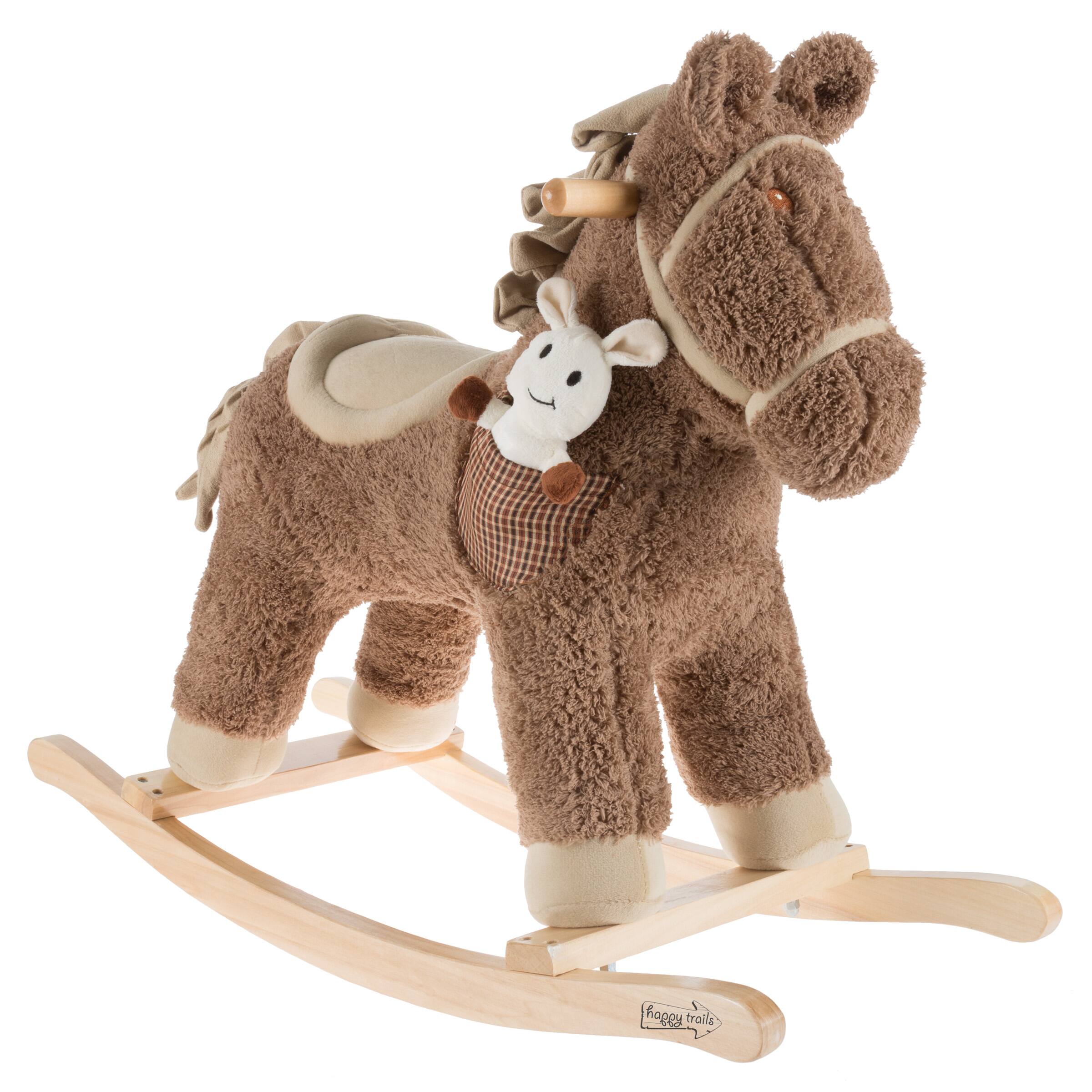 Toy Time Rocking Horse with Removable Friend