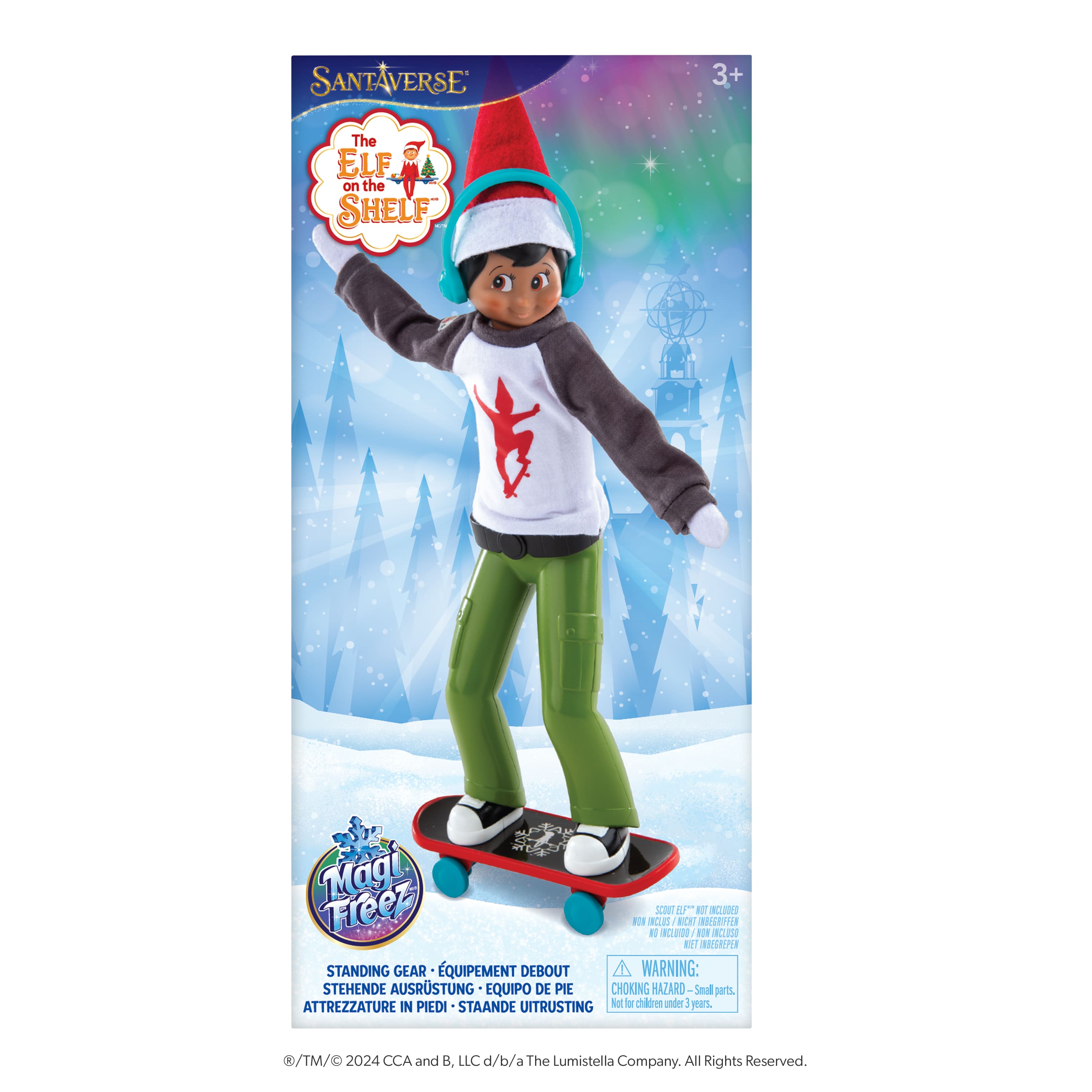 The Elf on the Shelf&#xAE; MagiFreez&#xAE; Holly Jolly Ollie Skateboard Set