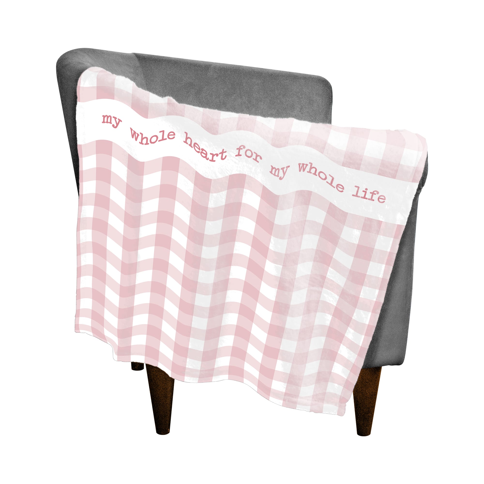 Pink Buffalo Check Throw Blanket