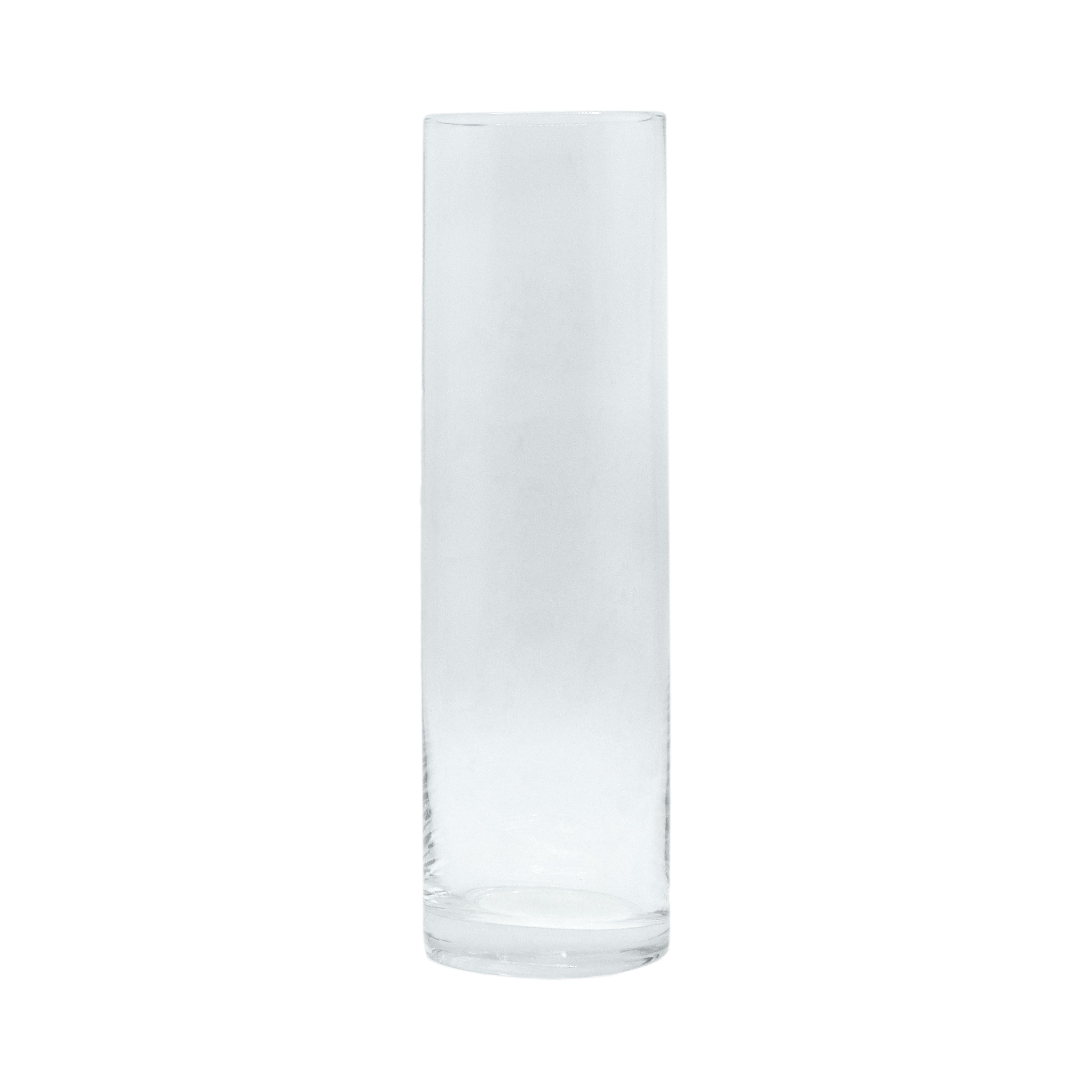 8 Pack: 12" Clear Glass Cylinder Vase by Ashland®
