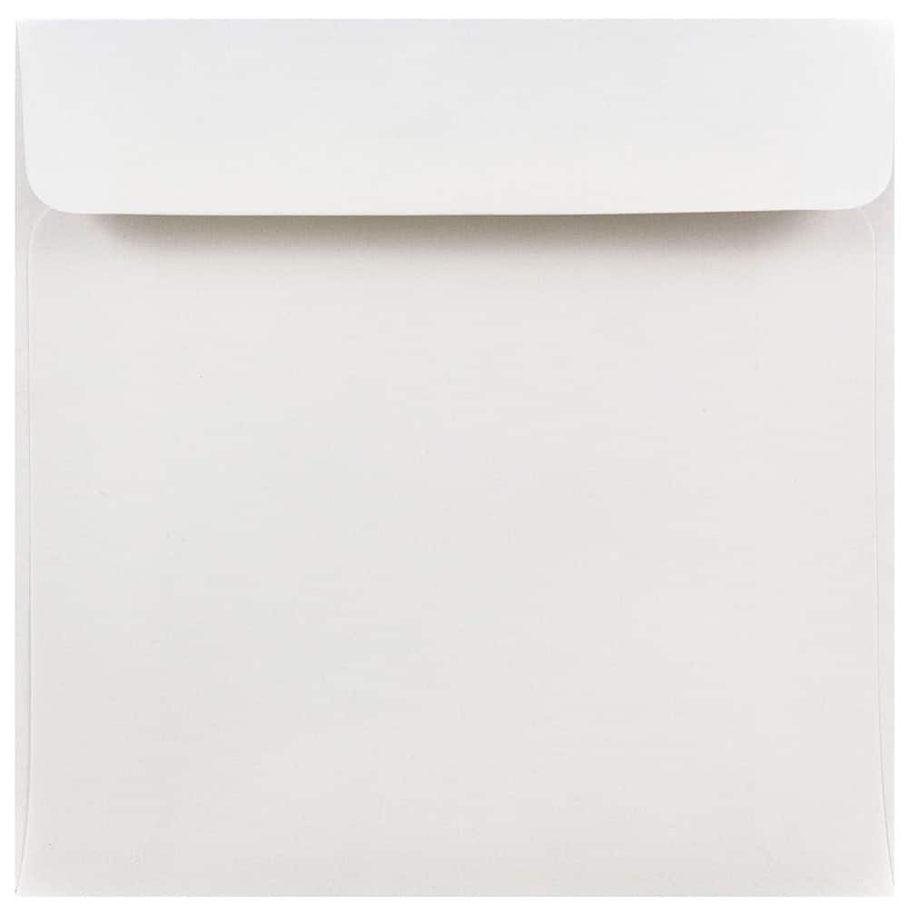 JAM Paper 6" x 6" White Square Invitation Envelopes