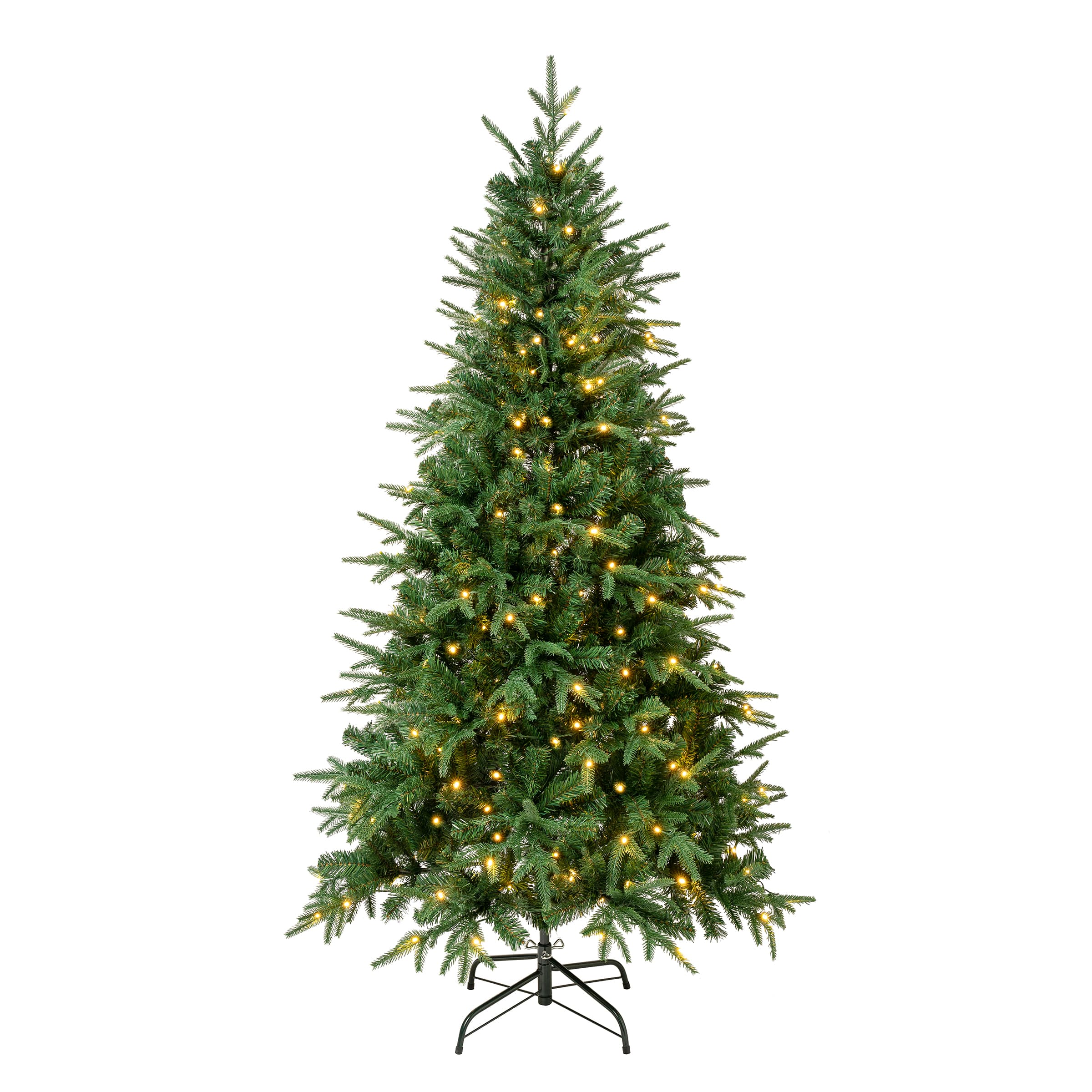 6ft. Pre-Lit Feel-Real&#xAE; Duxbury Artificial Christmas Tree, Warm White LED Lights