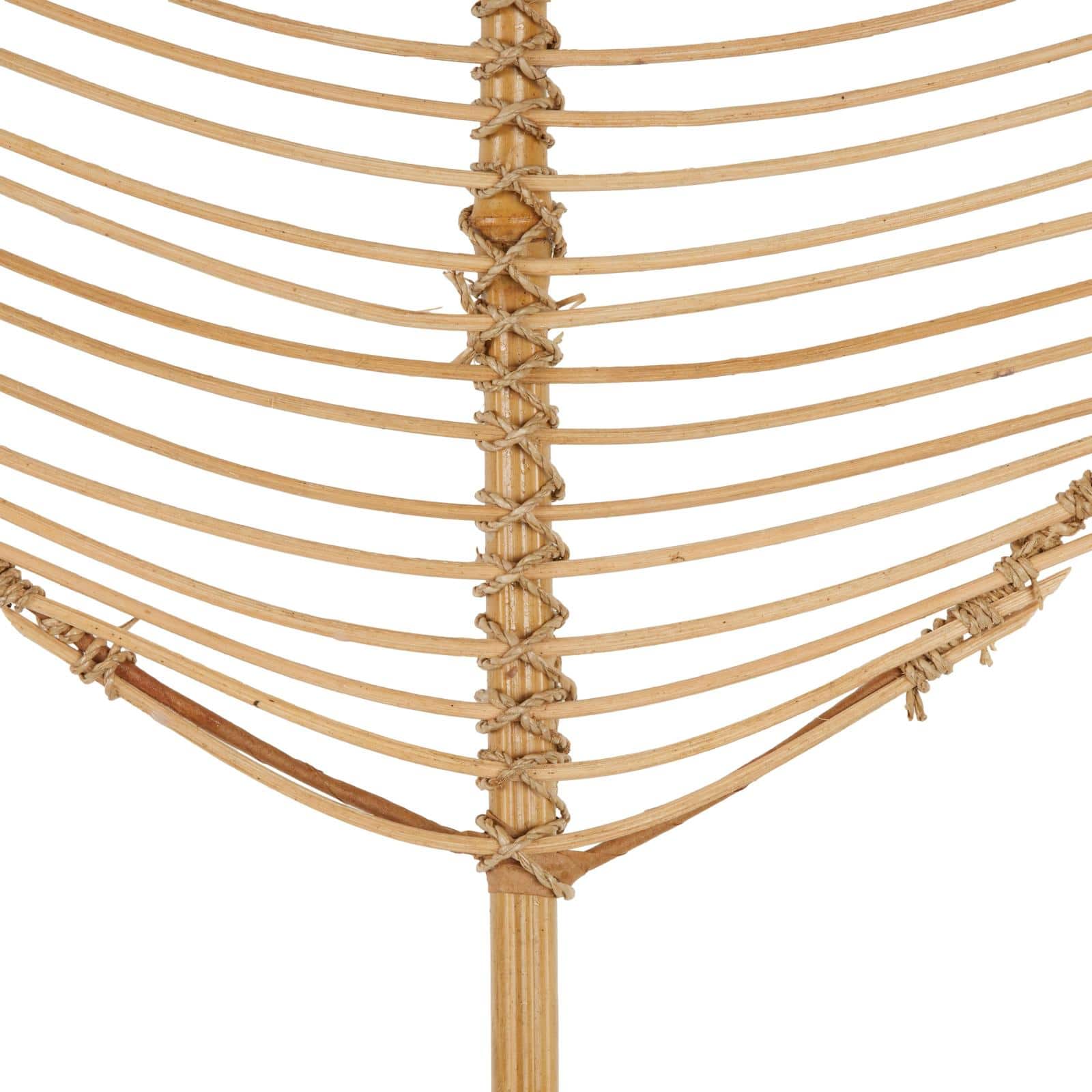 79&#x22; Brown Rattan Leaf Handmade Palm Leaf