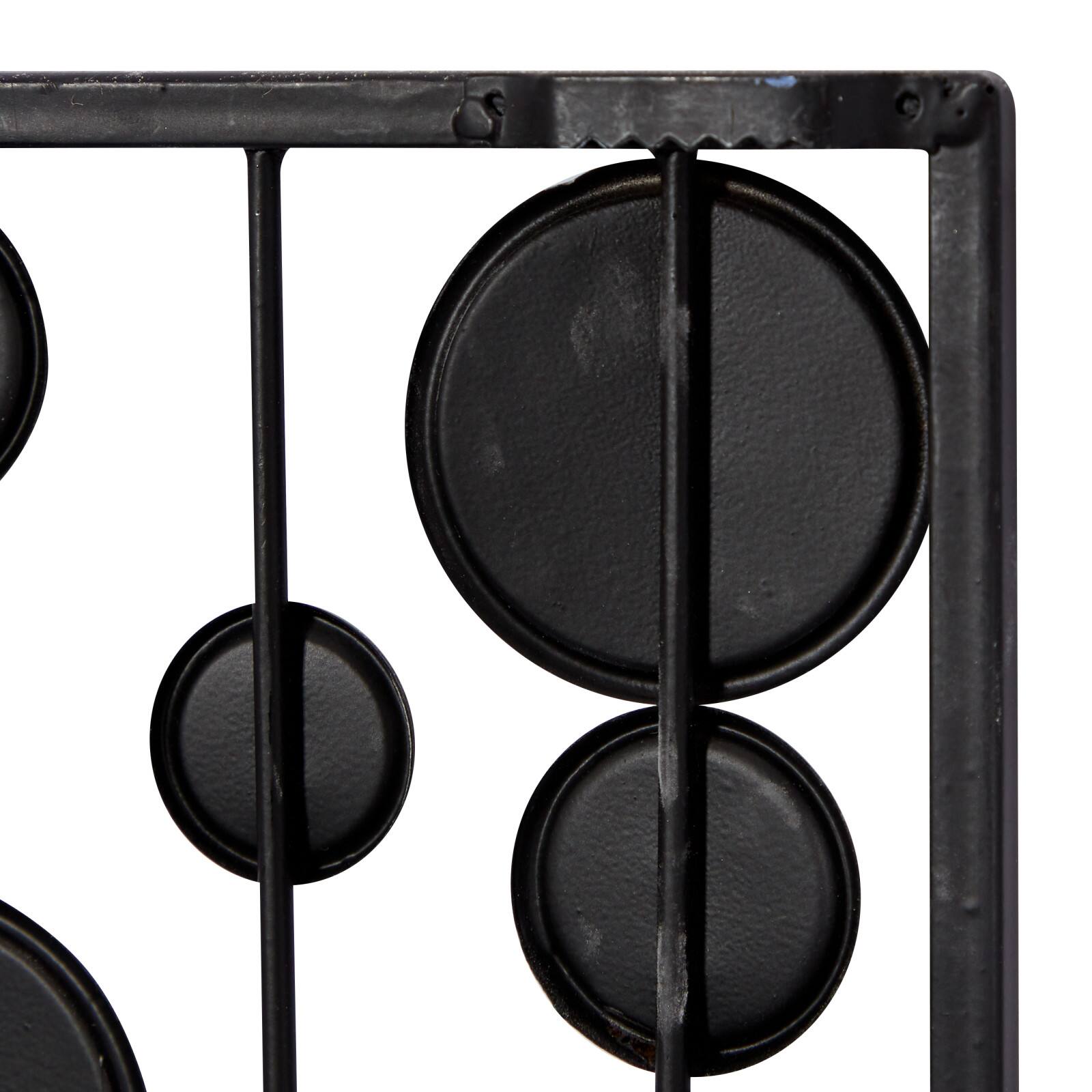 36" Black Metal Glam Abstract Panel Wall Décor Set, 3ct.