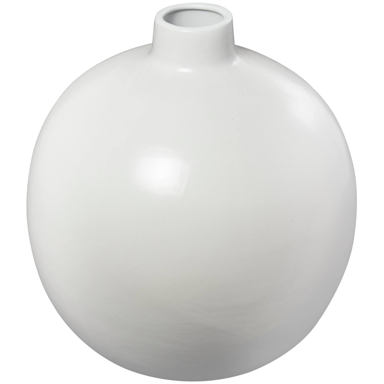 17&#x22; Modern Round Ceramic Vase