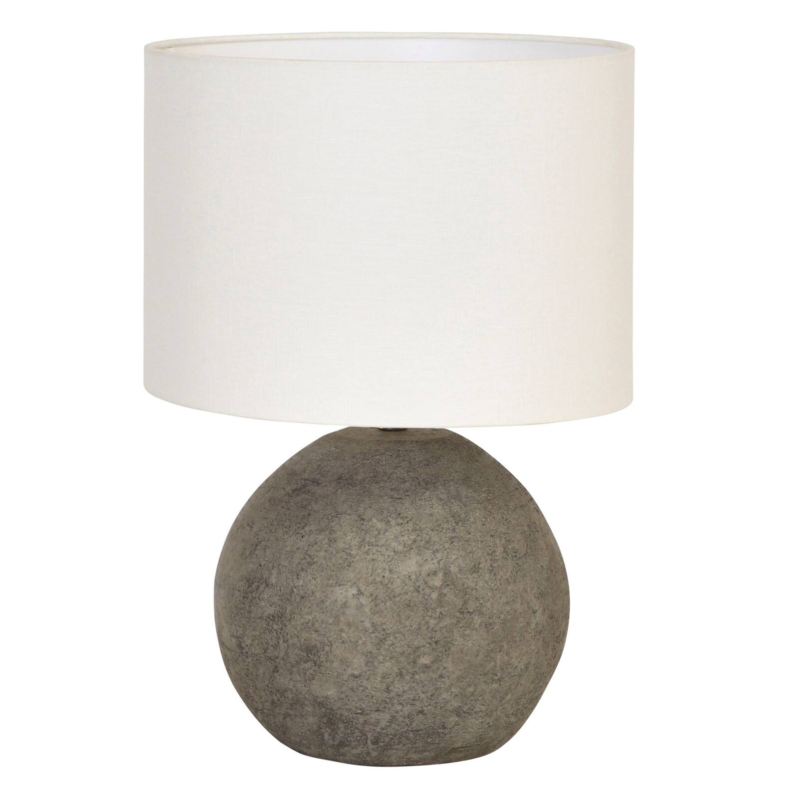 Hello Honey® 18" Distressed Finish Terracotta Table Lamp with Canvas Shade