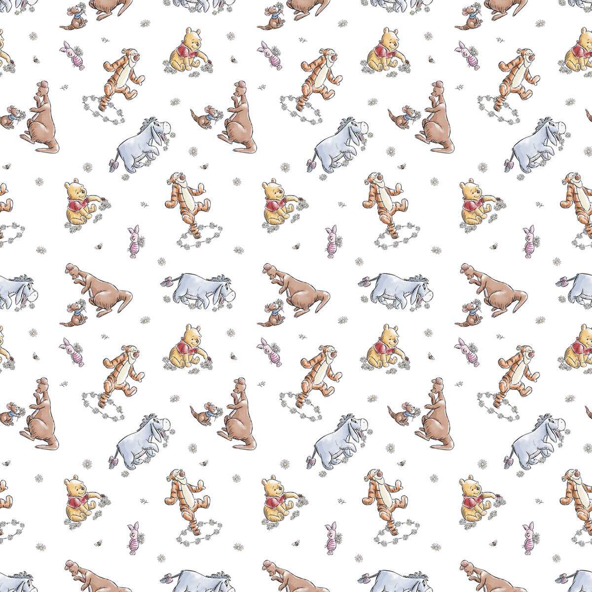 Disney® Winnie the Pooh & Friends Sketch Cotton Fabric