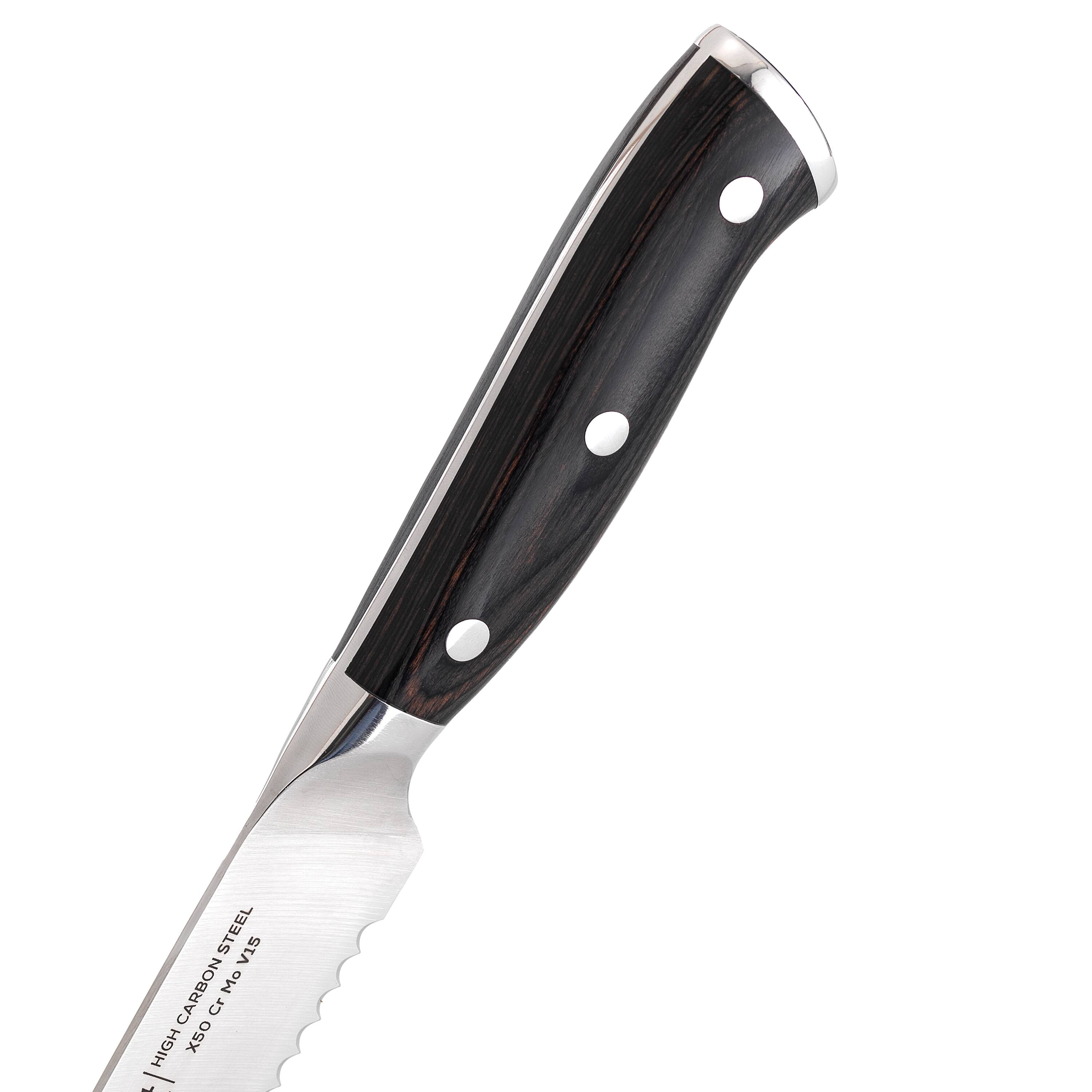JoyJolt&#xAE; 8&#x22; High Carbon Steel Bread Knife
