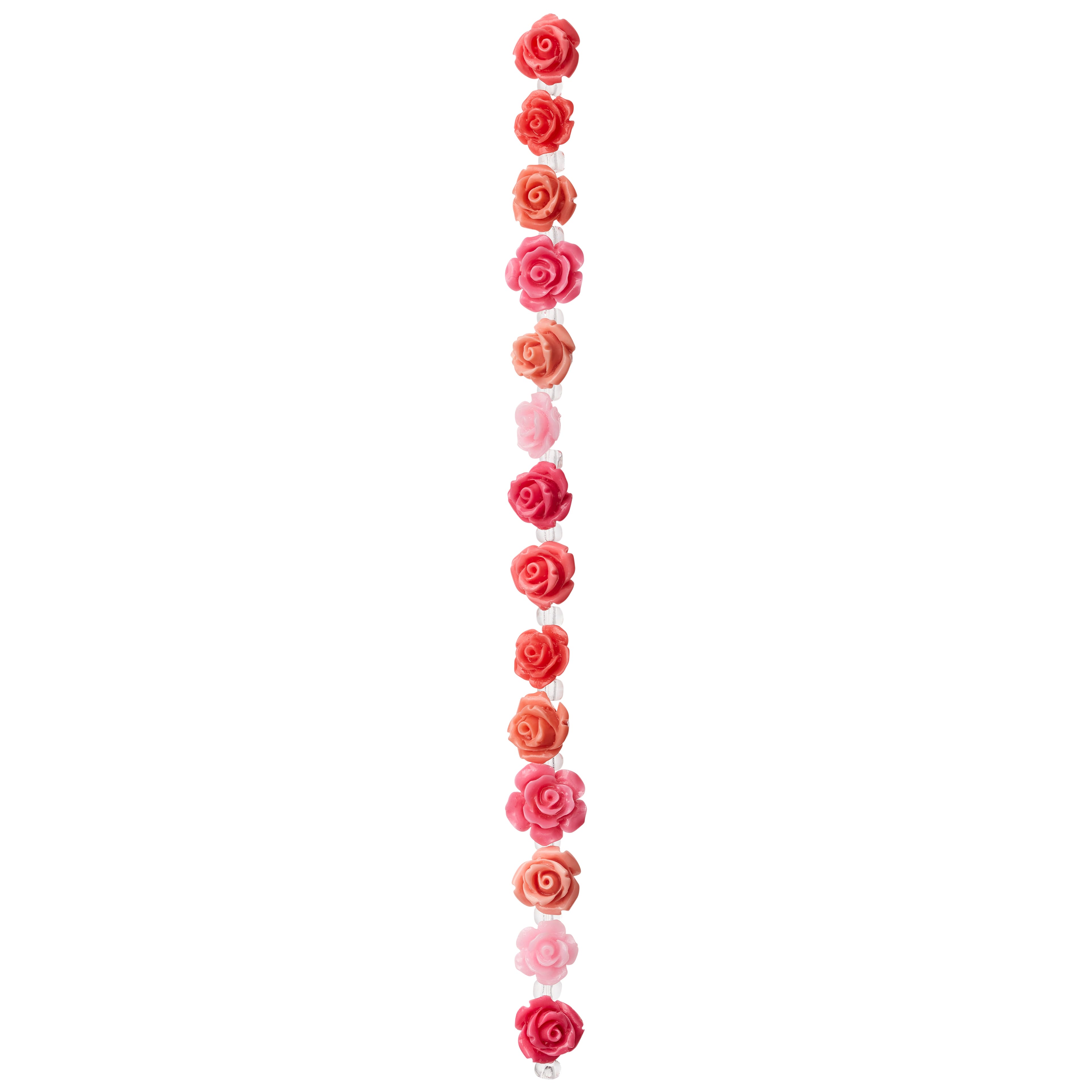 Pink Mix Reconstituted Stone Rose Beads, 10mm by Bead Landing™