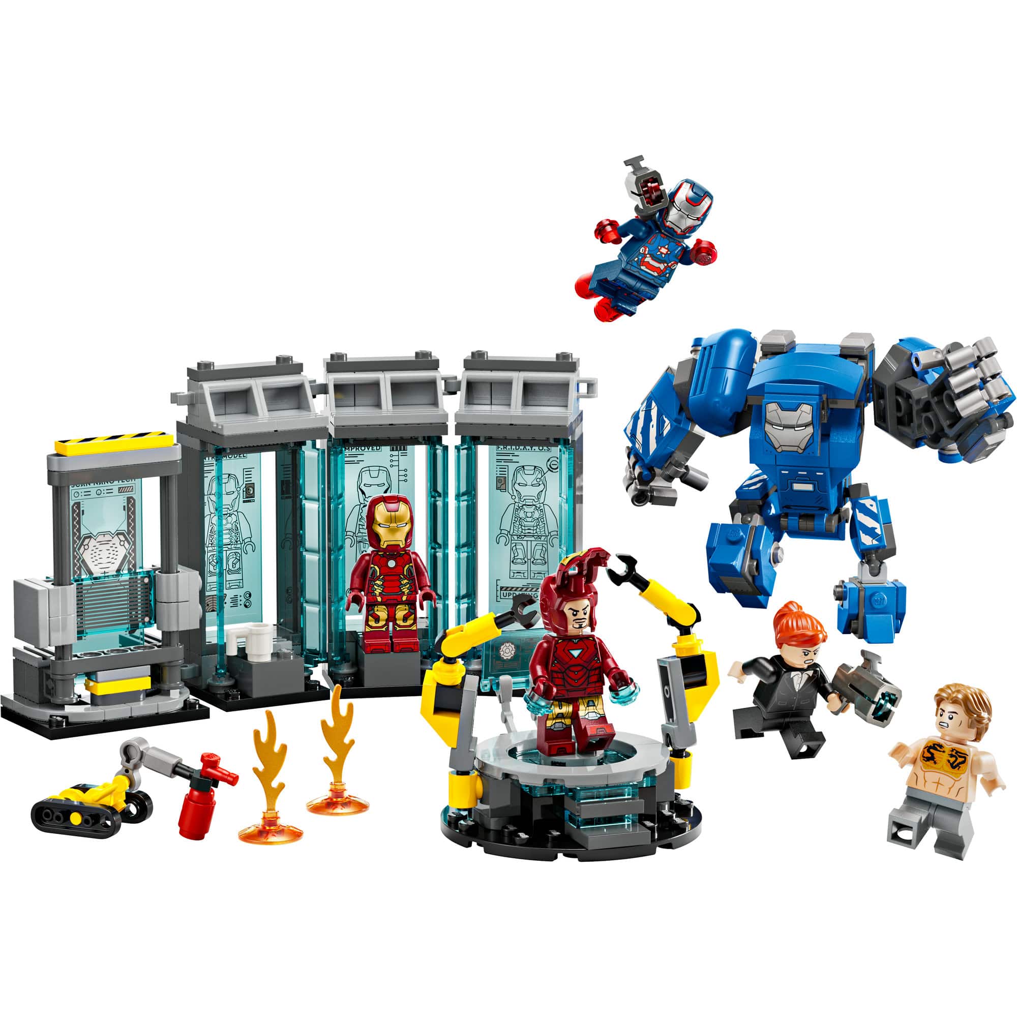 LEGO&#xAE; Marvel Iron Man&#x2019;s Laboratory: Hall of Armor with Minifigures 76315