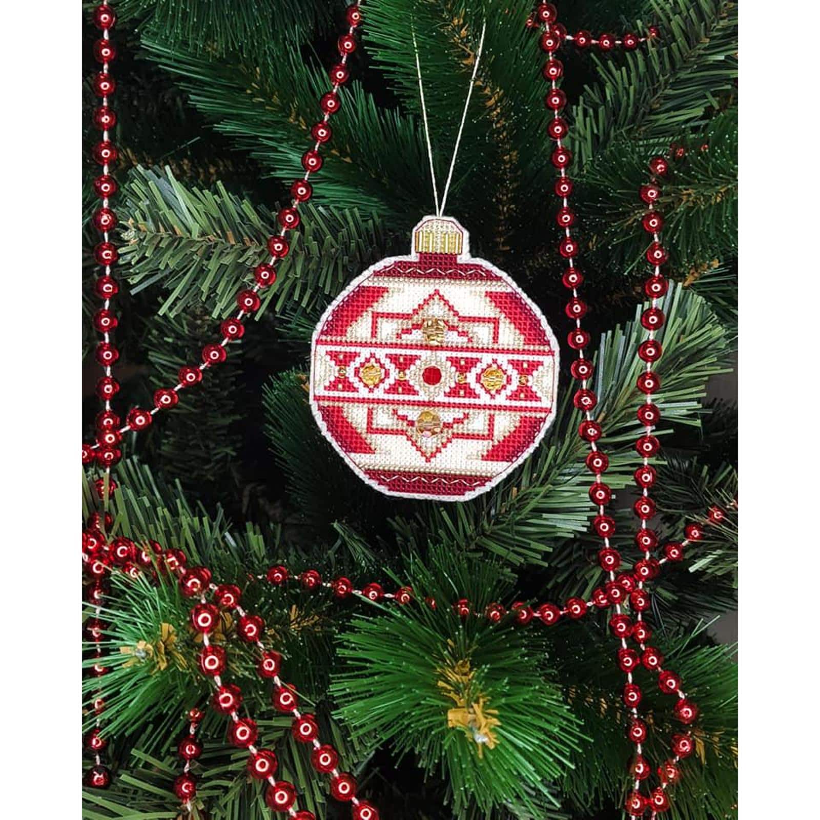 Crystal Art Christmas Tree Toy Plastic Canvas Counted Cross Stitch Kit Set Of Pictures Merry Christmas