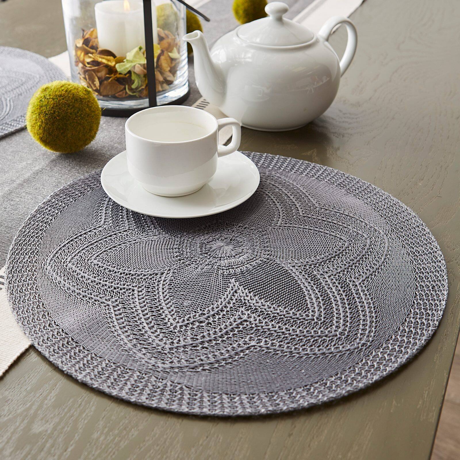 DII® Woven Round Placemats, 6ct.